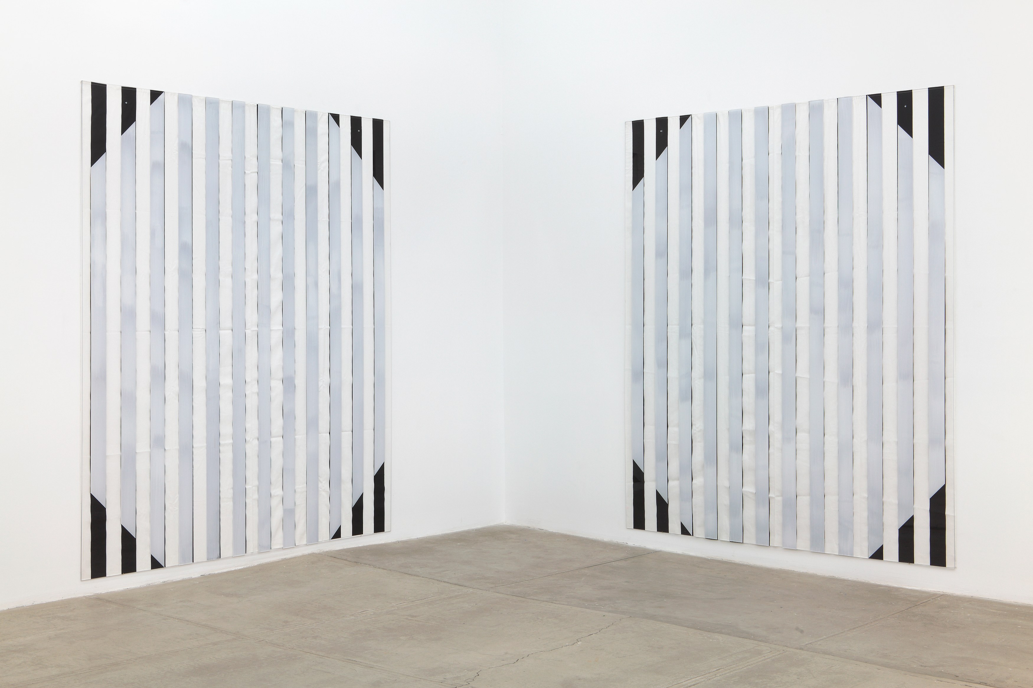Daniel Buren, ELECTRICITY FABRIC PAINT PAPER VINYL...<br>Works in Situ & Situated Works from 1968 to 2013<br>(DEDICATED TO MICHAEL ASHER) at Petzel, photo 9