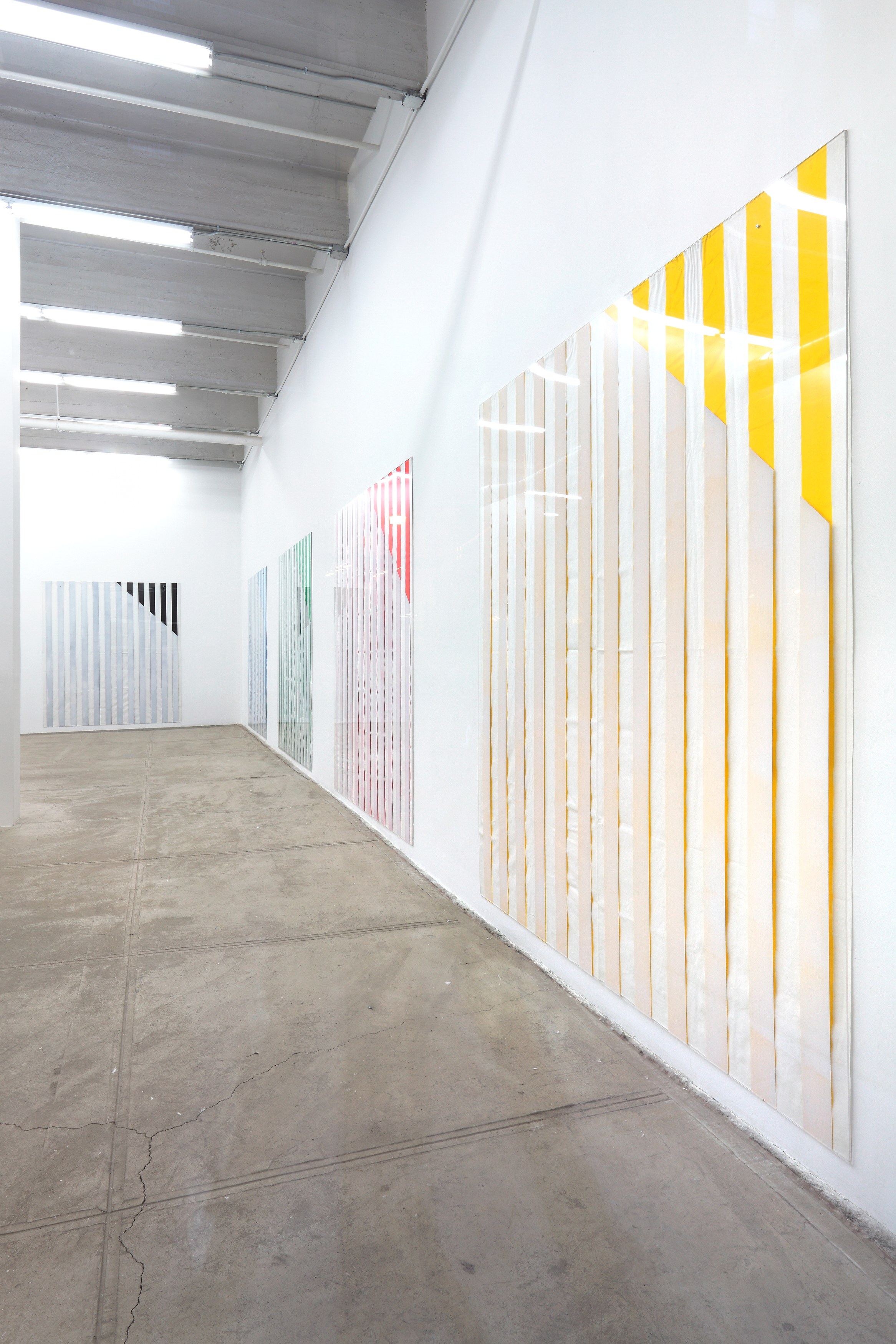 Daniel Buren, ELECTRICITY FABRIC PAINT PAPER VINYL...<br>Works in Situ & Situated Works from 1968 to 2013<br>(DEDICATED TO MICHAEL ASHER) at Petzel, photo 6