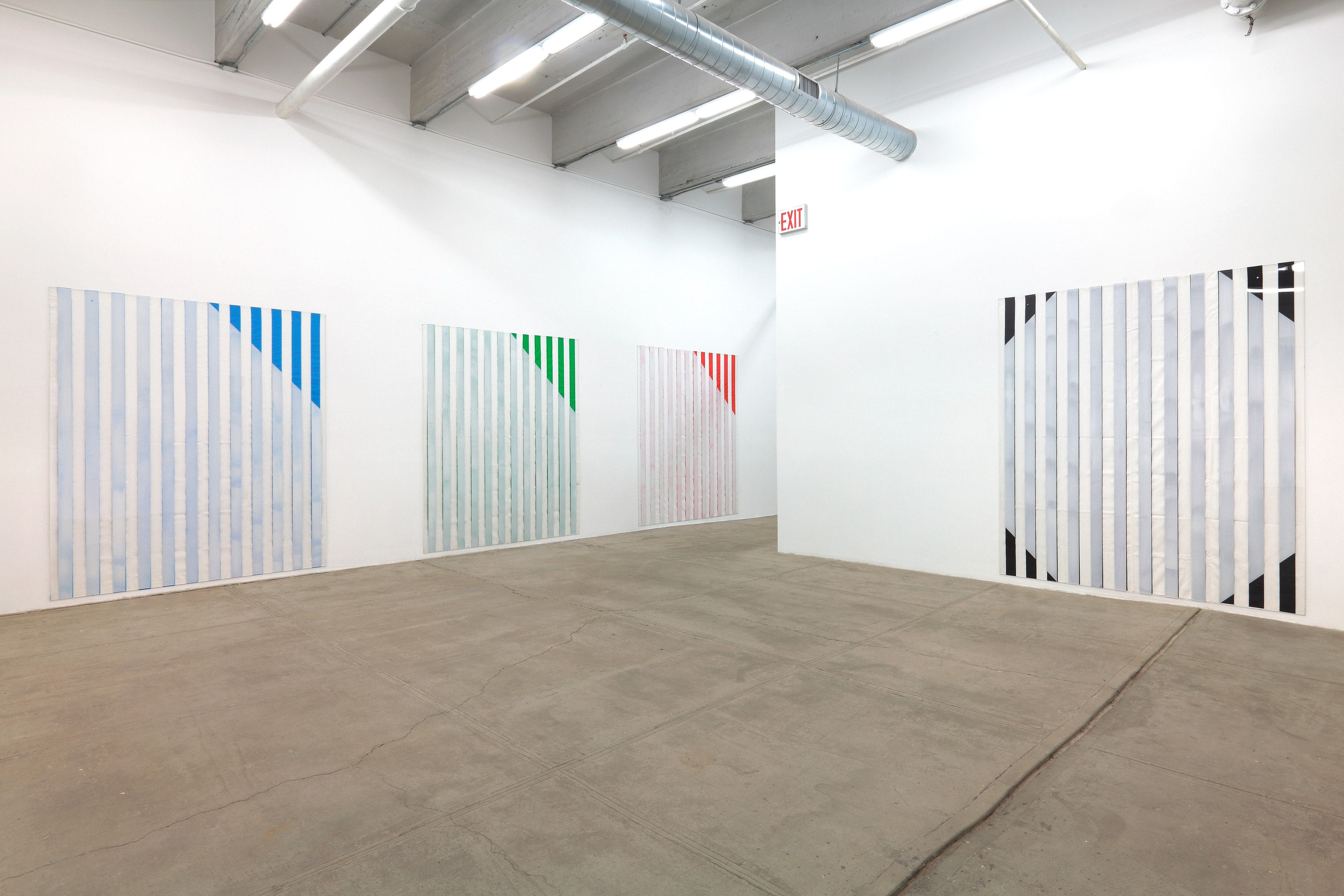 Daniel Buren, ELECTRICITY FABRIC PAINT PAPER VINYL...<br>Works in Situ & Situated Works from 1968 to 2013<br>(DEDICATED TO MICHAEL ASHER) at Petzel, photo 7