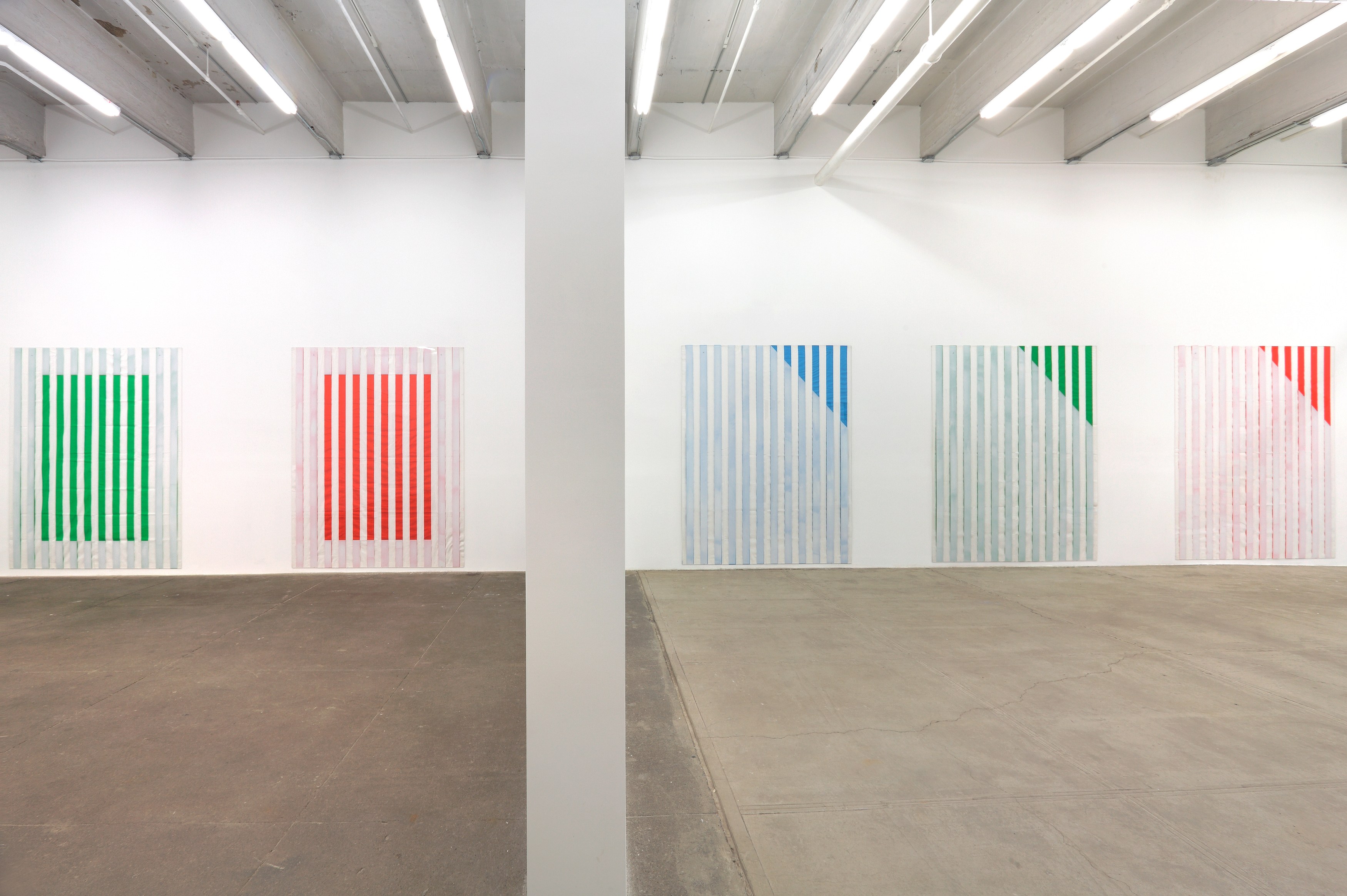 Daniel Buren, ELECTRICITY FABRIC PAINT PAPER VINYL...<br>Works in Situ & Situated Works from 1968 to 2013<br>(DEDICATED TO MICHAEL ASHER) at Petzel, photo 10
