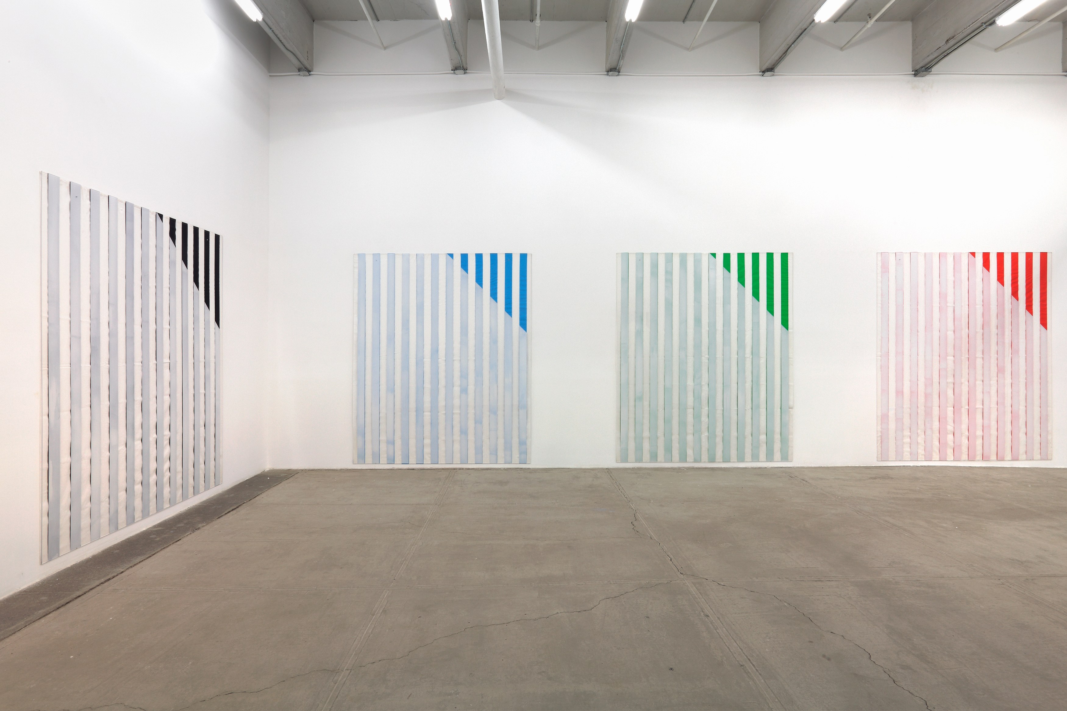 Daniel Buren, ELECTRICITY FABRIC PAINT PAPER VINYL...<br>Works in Situ & Situated Works from 1968 to 2013<br>(DEDICATED TO MICHAEL ASHER) at Petzel, photo 8