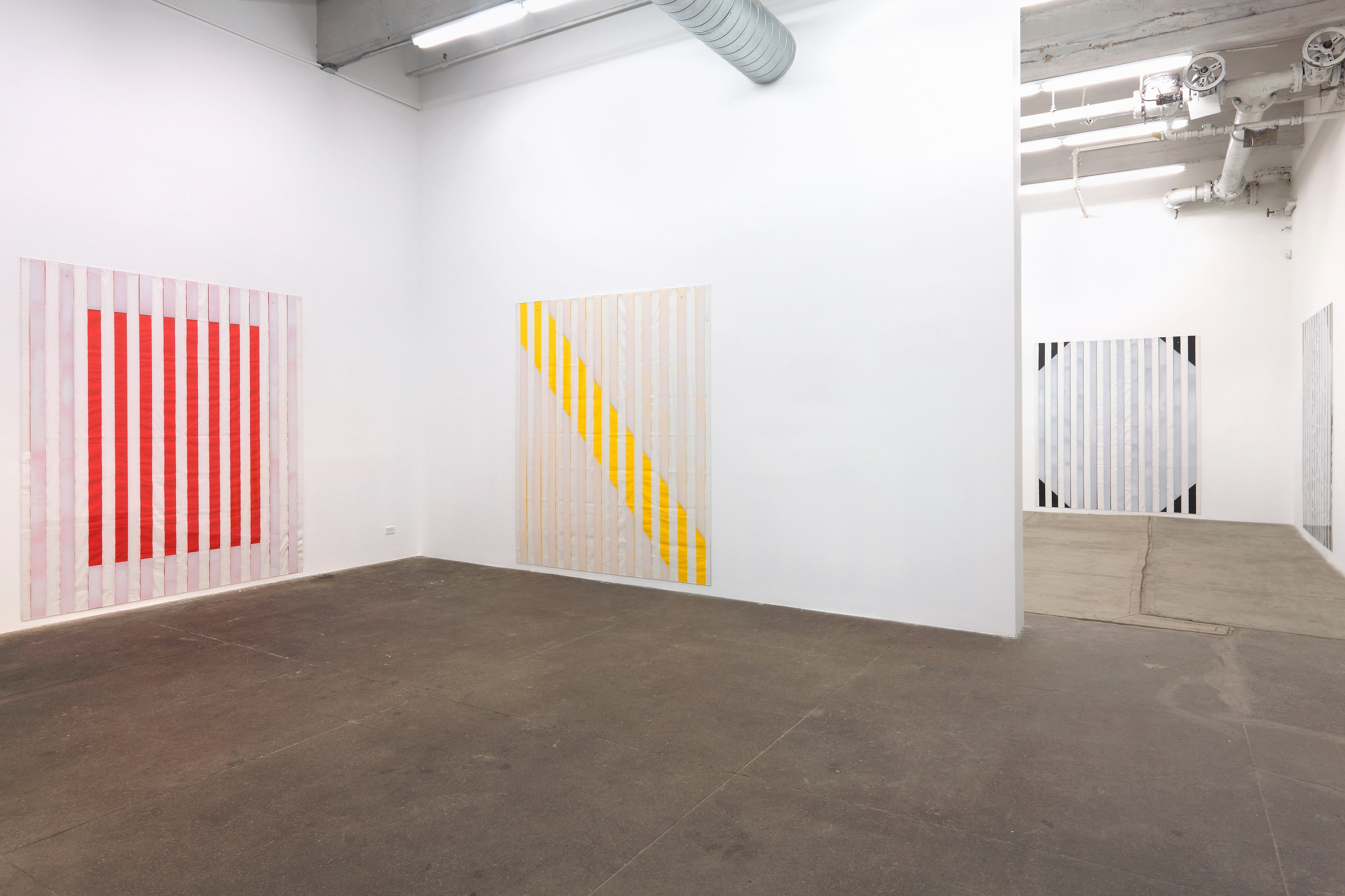 Daniel Buren, ELECTRICITY FABRIC PAINT PAPER VINYL...<br>Works in Situ & Situated Works from 1968 to 2013<br>(DEDICATED TO MICHAEL ASHER) at Petzel, photo 11