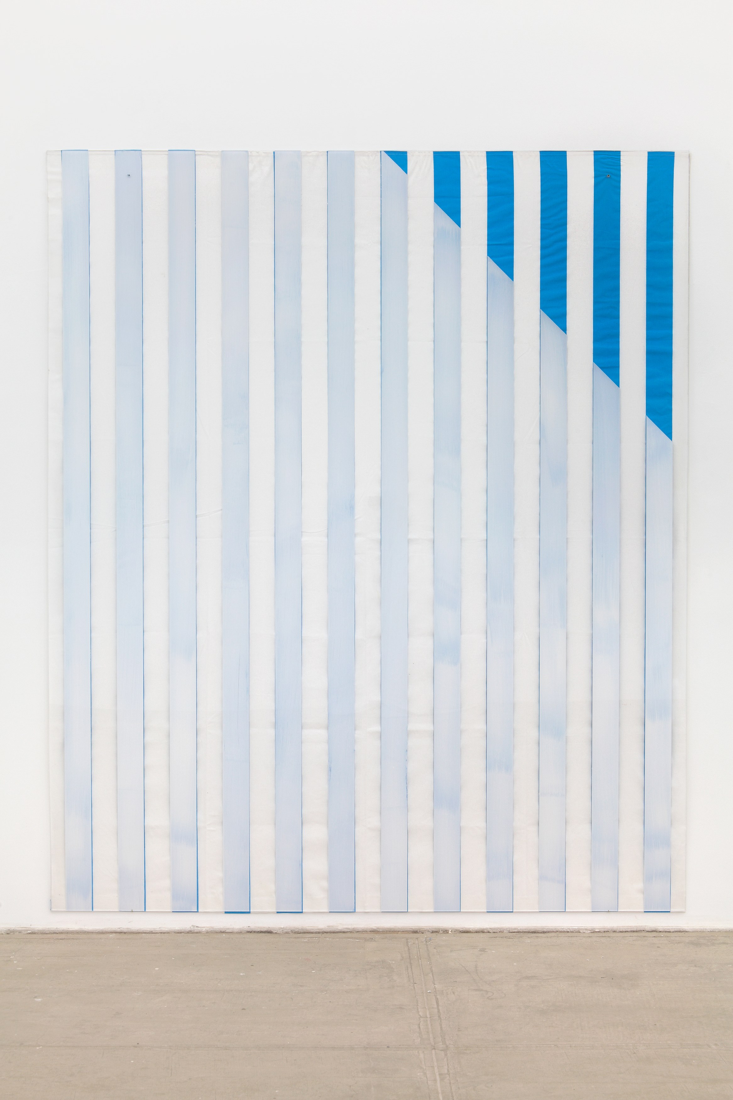 Daniel Buren, ELECTRICITY FABRIC PAINT PAPER VINYL...<br>Works in Situ & Situated Works from 1968 to 2013<br>(DEDICATED TO MICHAEL ASHER) at Petzel, photo 21