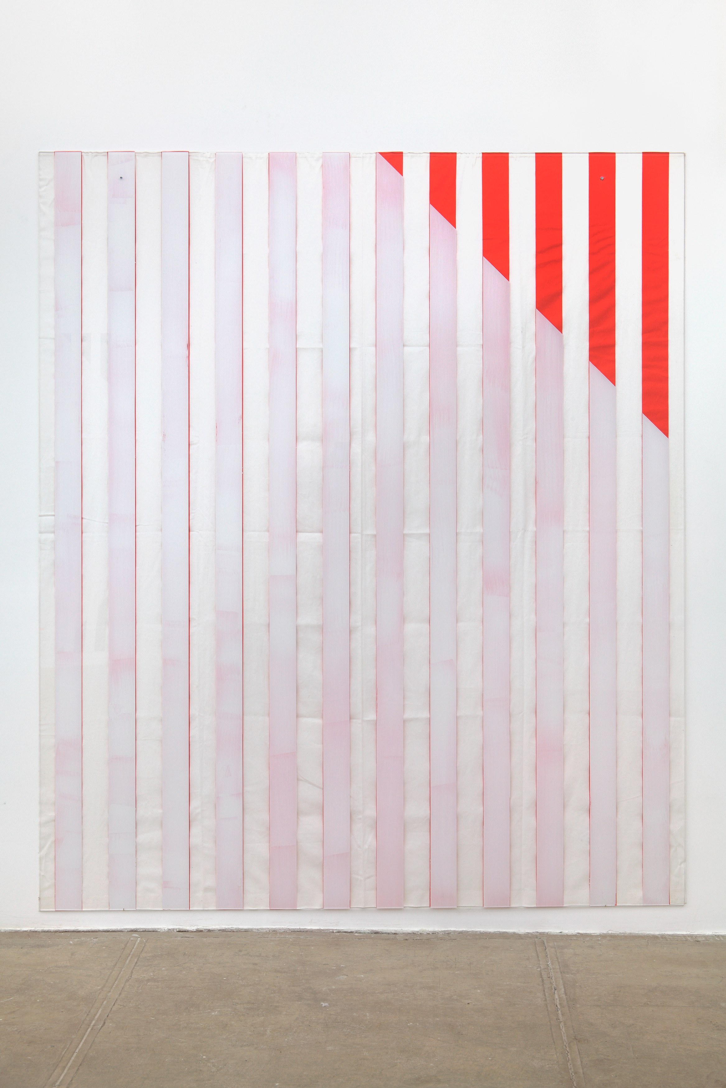 Daniel Buren, ELECTRICITY FABRIC PAINT PAPER VINYL...<br>Works in Situ & Situated Works from 1968 to 2013<br>(DEDICATED TO MICHAEL ASHER) at Petzel, photo 23