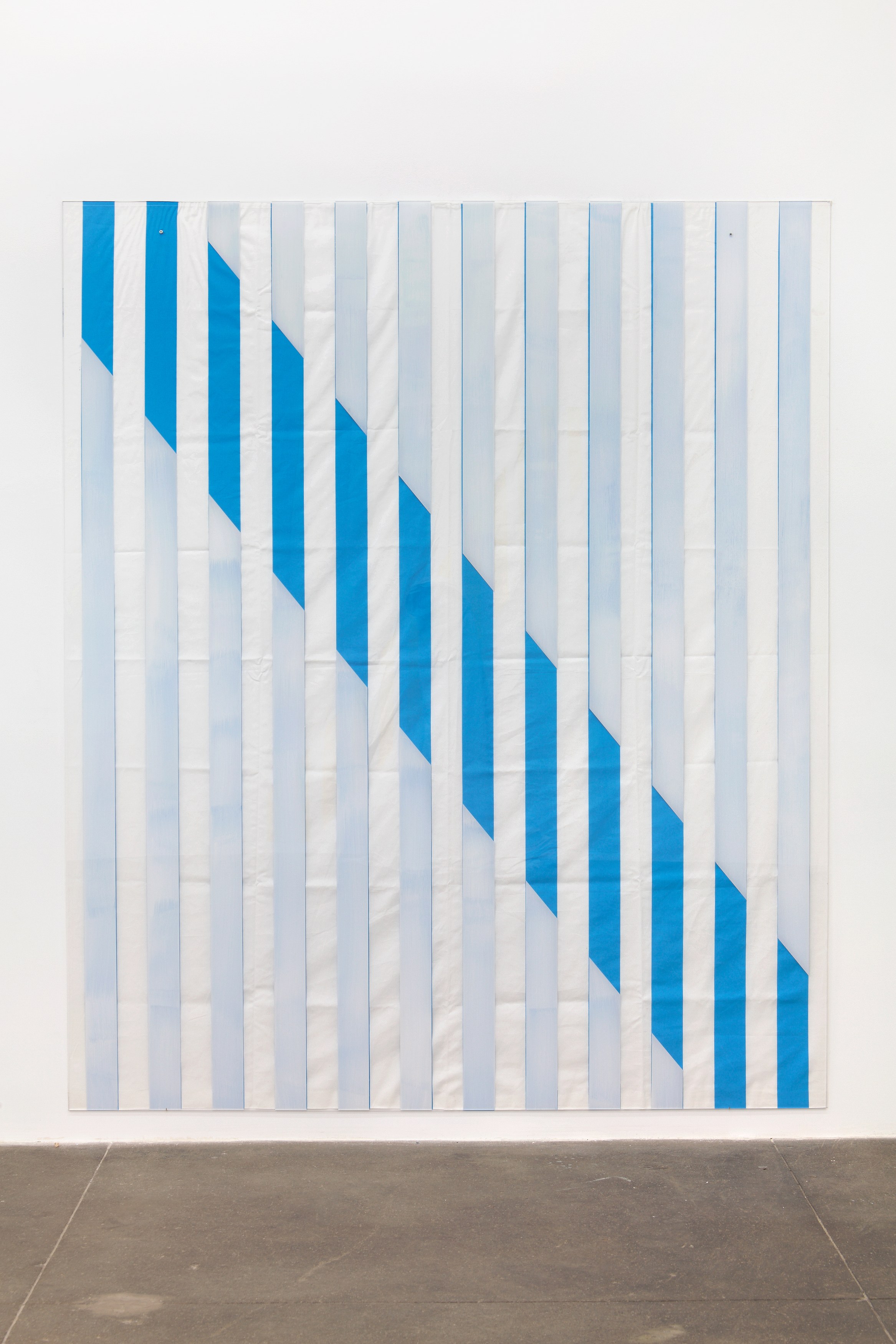 Daniel Buren, ELECTRICITY FABRIC PAINT PAPER VINYL...<br>Works in Situ & Situated Works from 1968 to 2013<br>(DEDICATED TO MICHAEL ASHER) at Petzel, photo 28