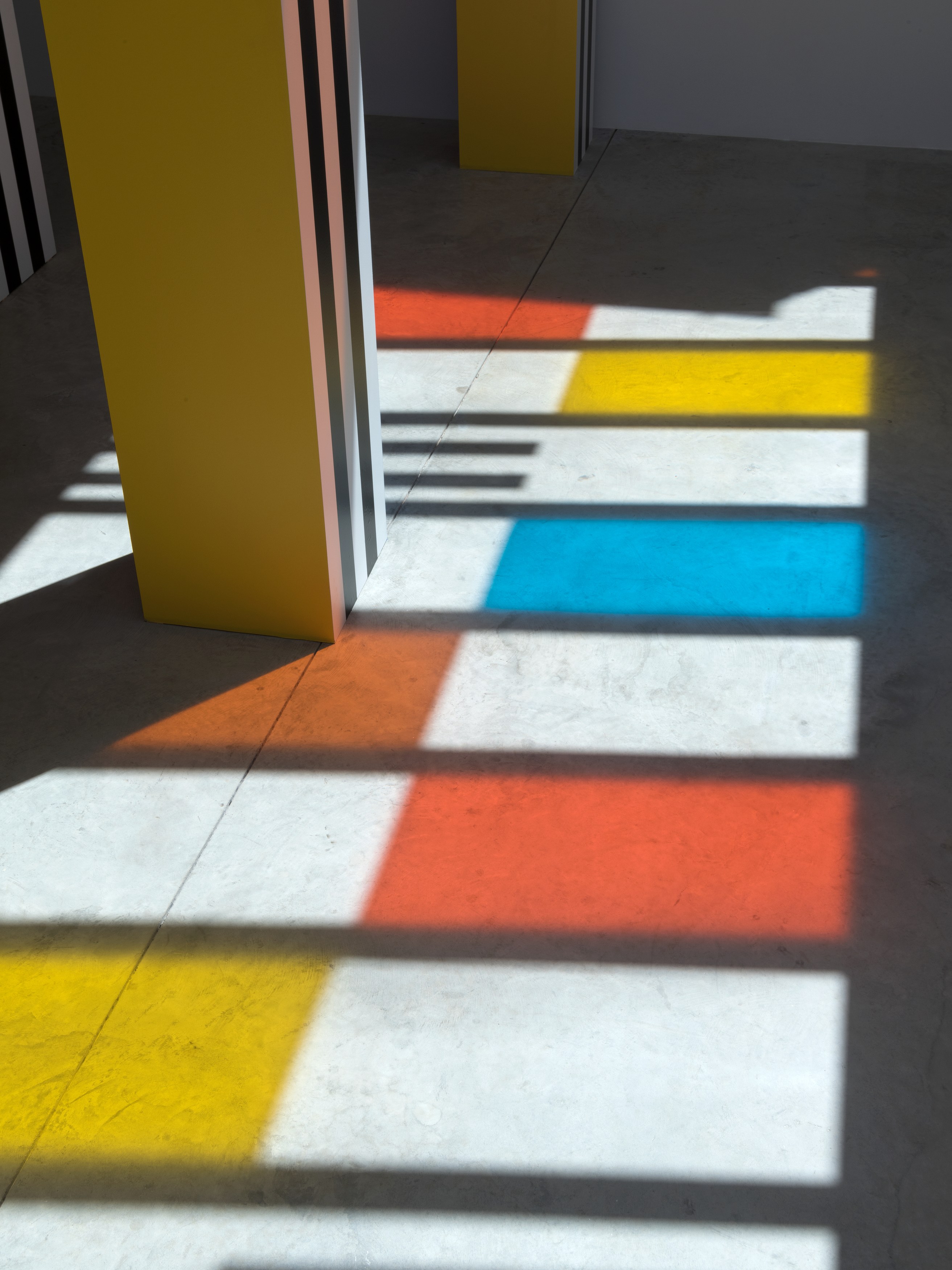 Daniel Buren, To Align: works in situ 2017 at Bortolami, photo 24