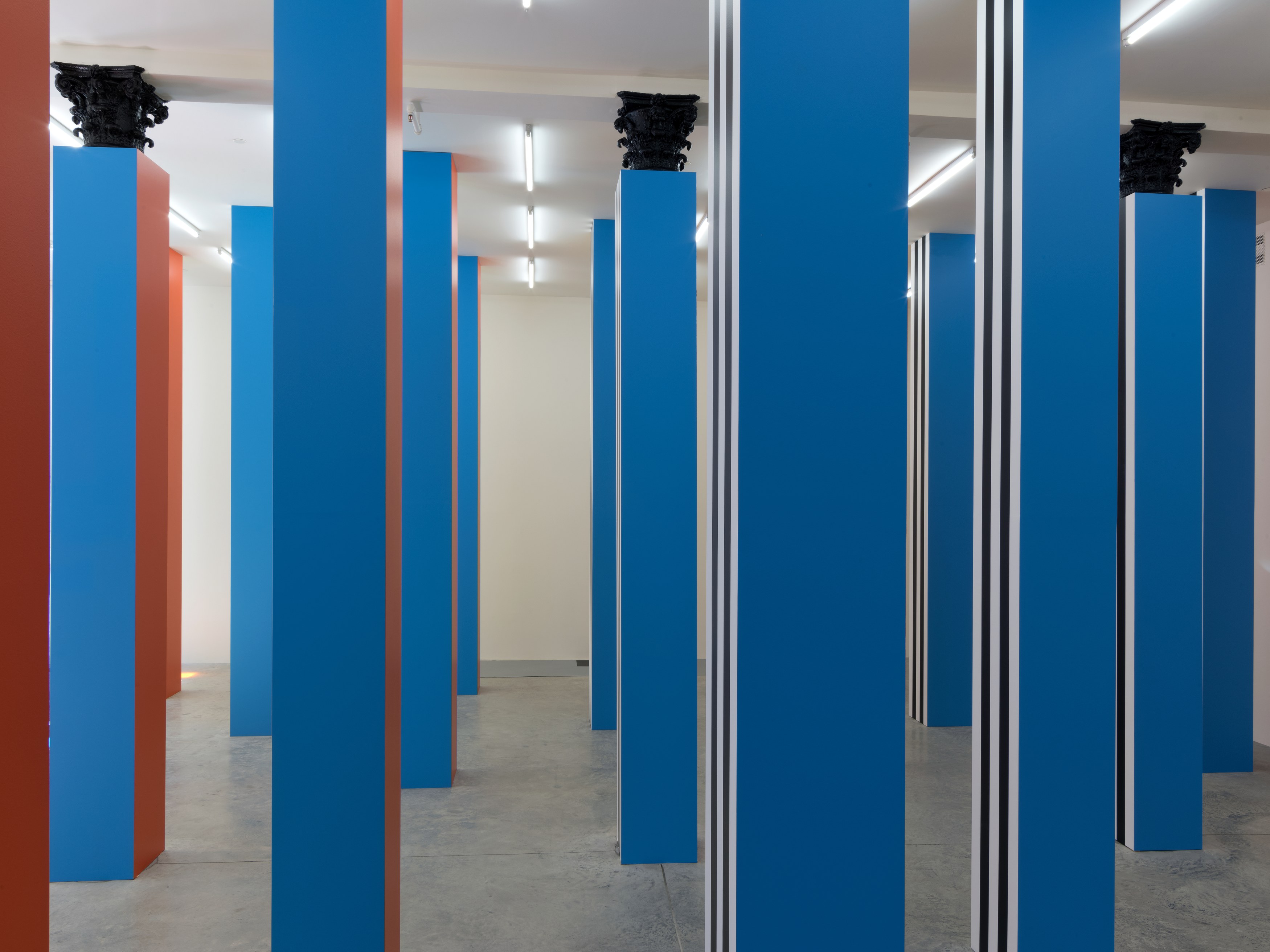 Daniel Buren, To Align: works in situ 2017 at Bortolami, photo 34