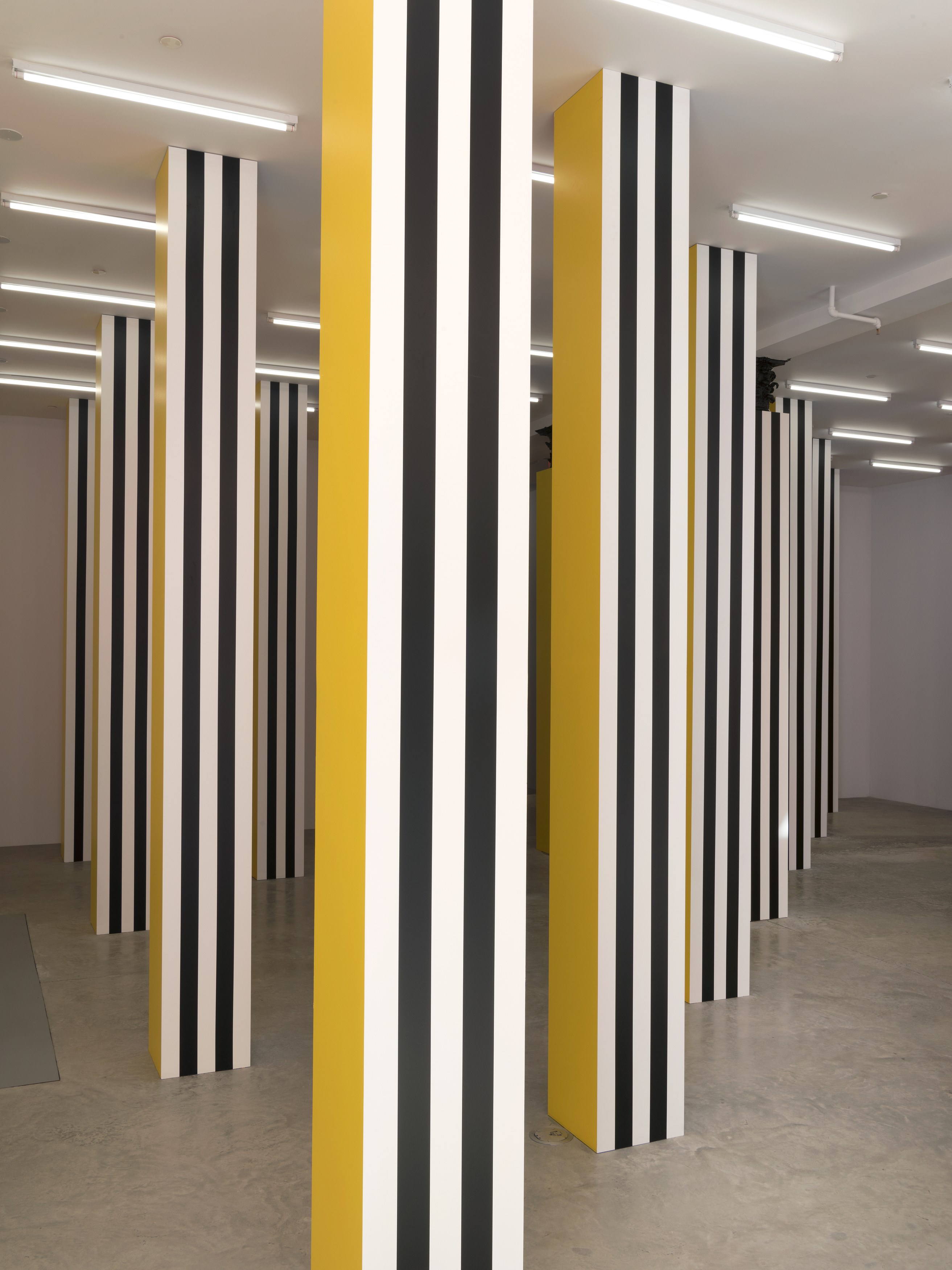 Daniel Buren, To Align: works in situ 2017 at Bortolami, photo 42