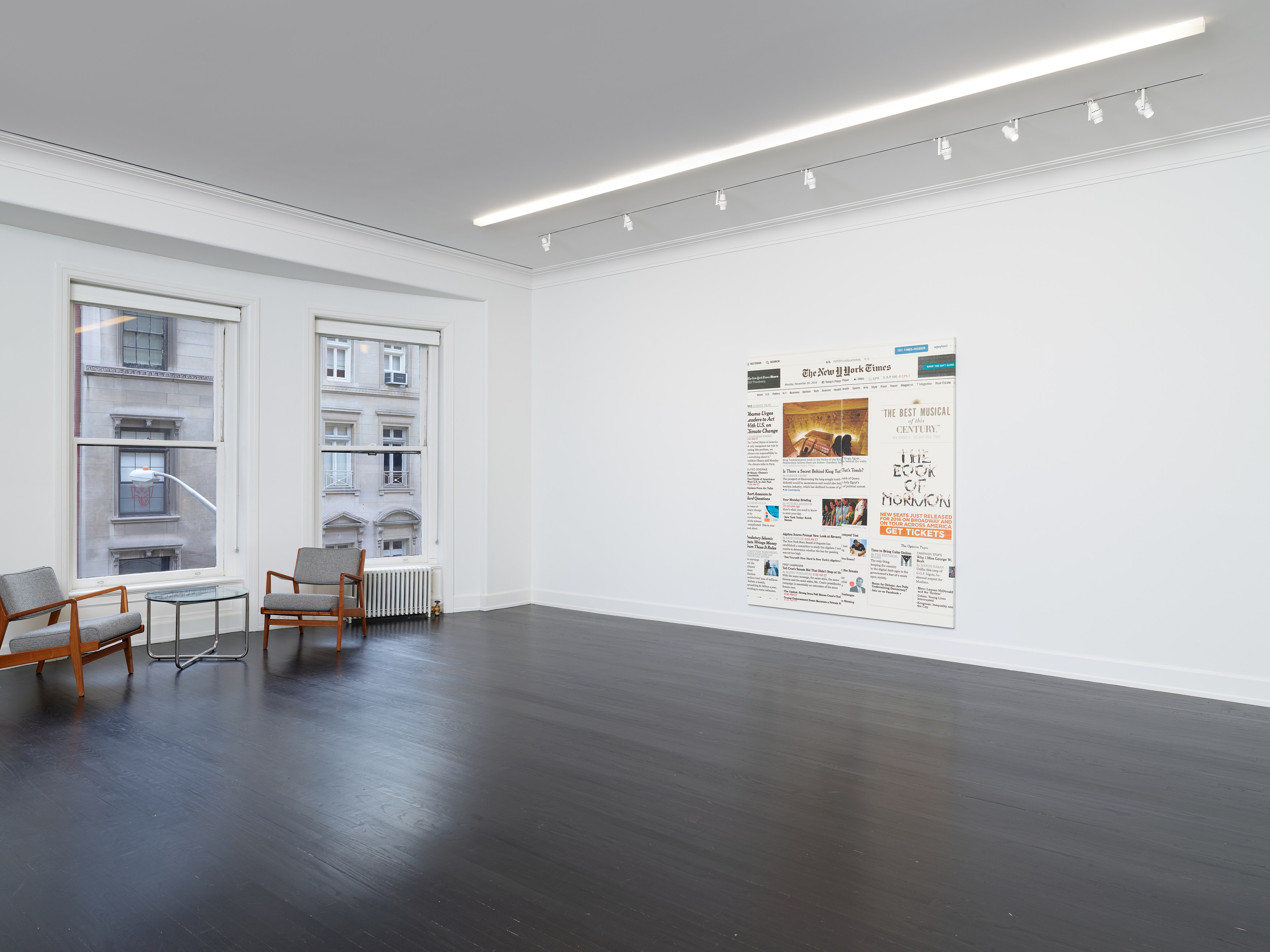 Wade Guyton, The New York Times Paintings: November – December 2015 at Petzel, photo 5
