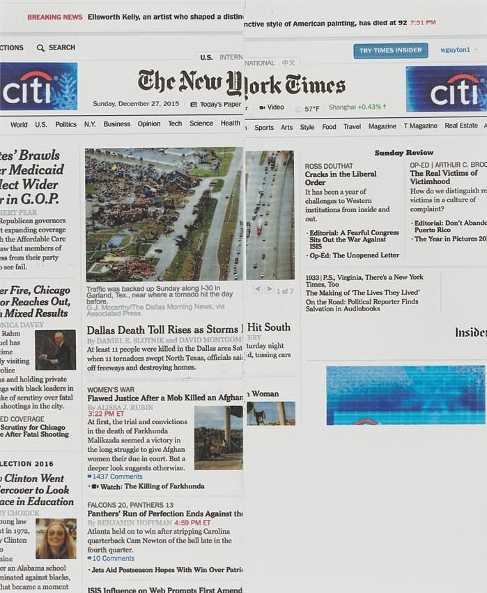 Wade Guyton, The New York Times Paintings: November – December 2015 at Petzel, photo 14