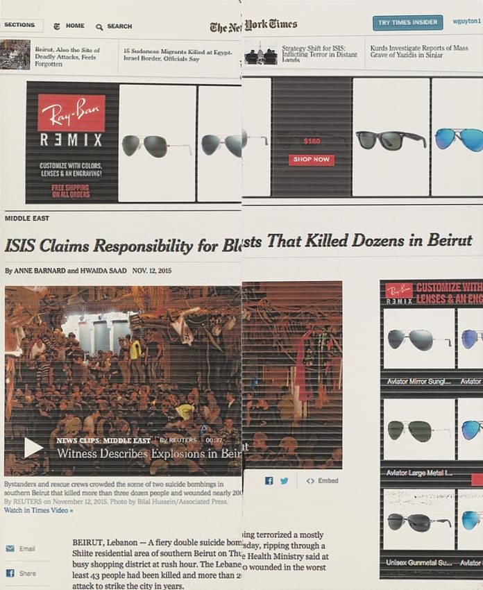 Wade Guyton, The New York Times Paintings: November – December 2015 at Petzel, photo 17