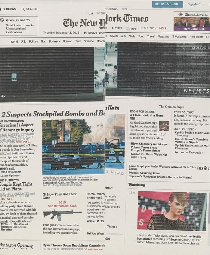 Wade Guyton, The New York Times Paintings: November – December 2015 at Petzel, photo 19