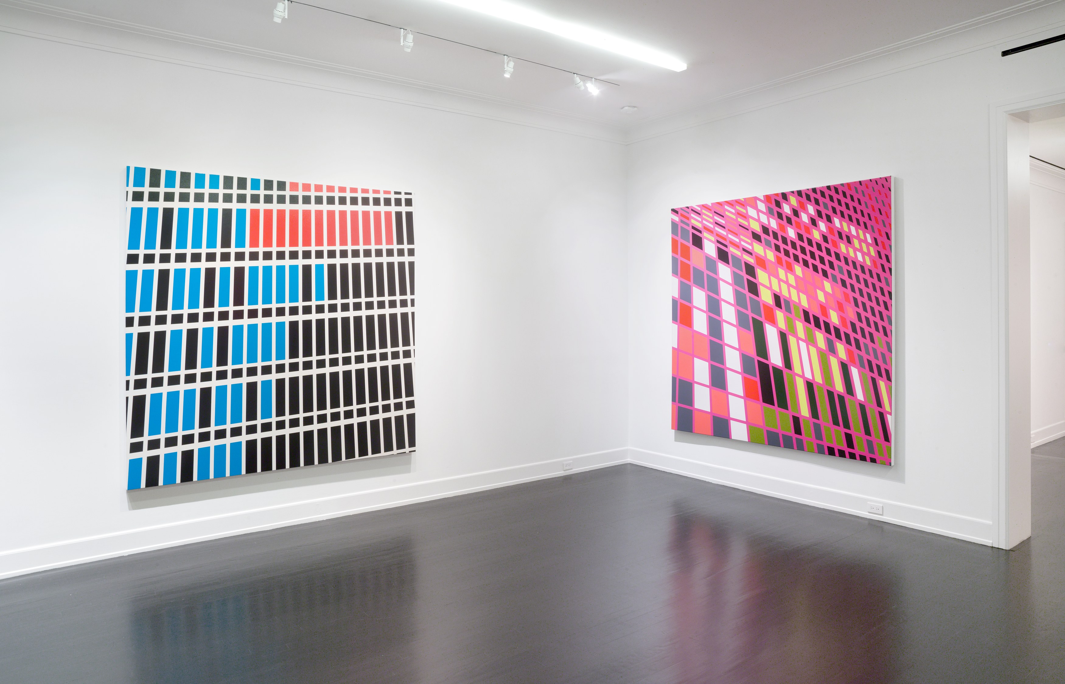 Sarah Morris, Midtown Paintings: 1998–2001 at Petzel, photo 4