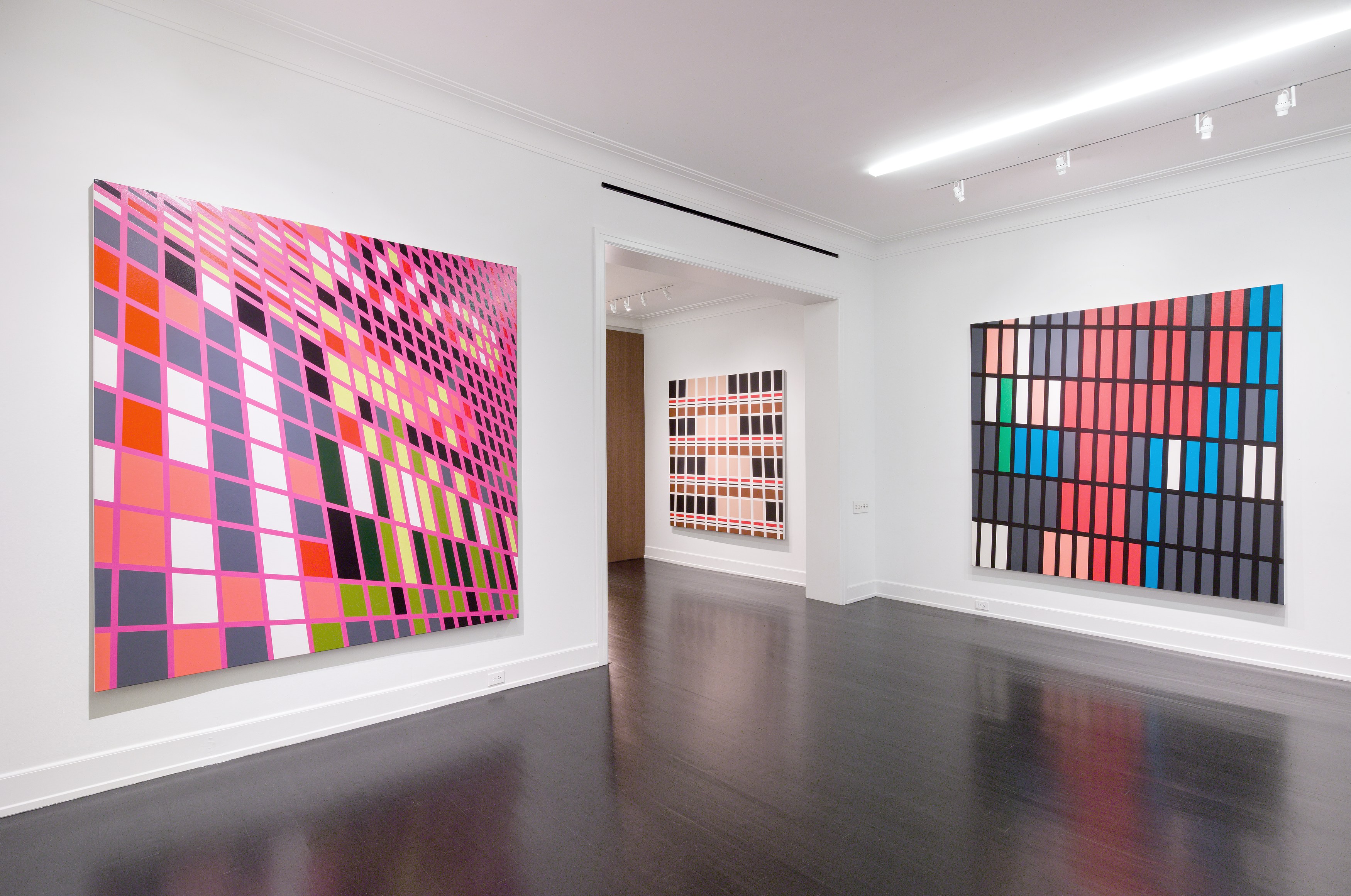 Sarah Morris, Midtown Paintings: 1998–2001 at Petzel, photo 7