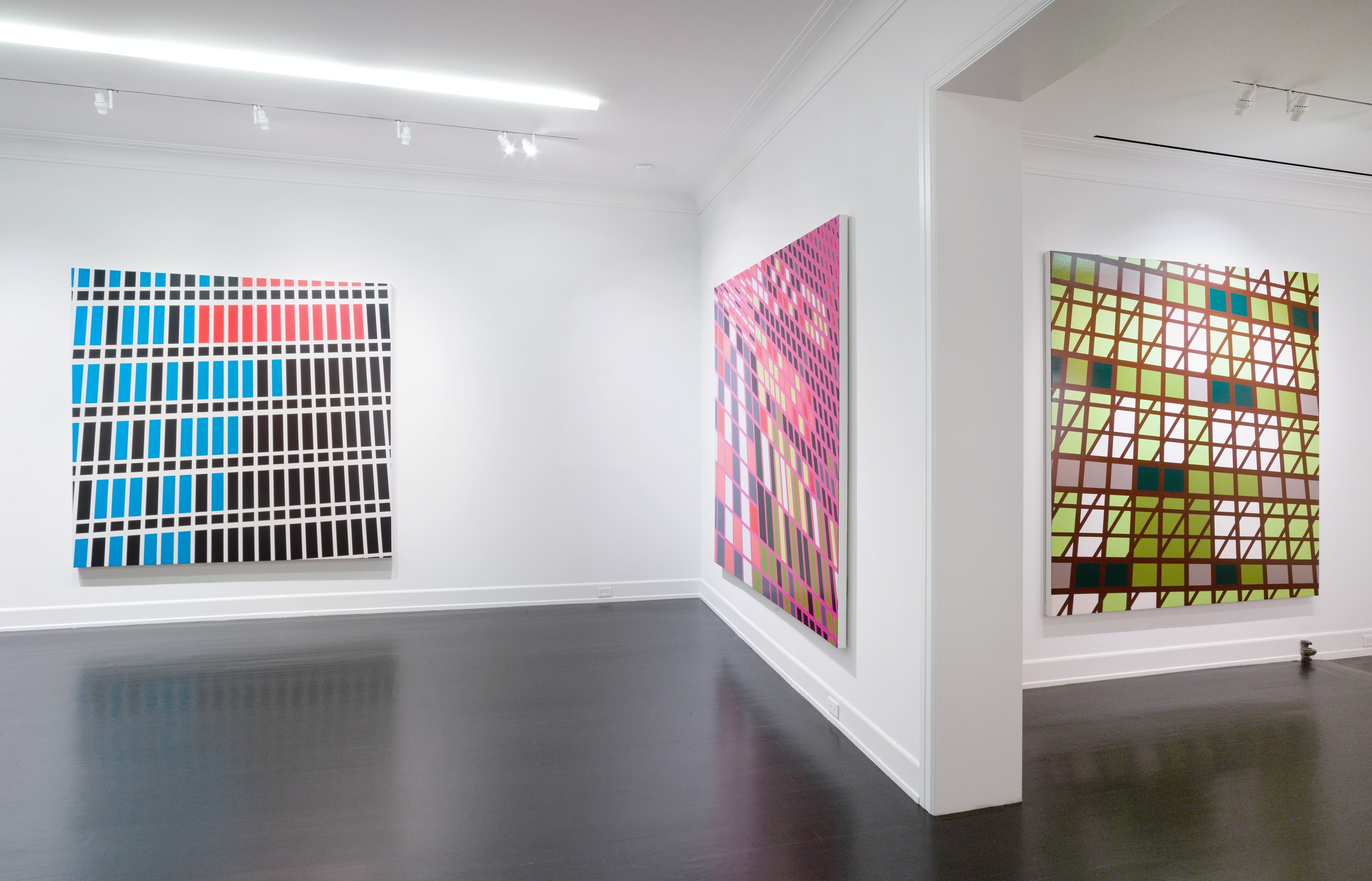 Sarah Morris, Midtown Paintings: 1998–2001 at Petzel, photo 8