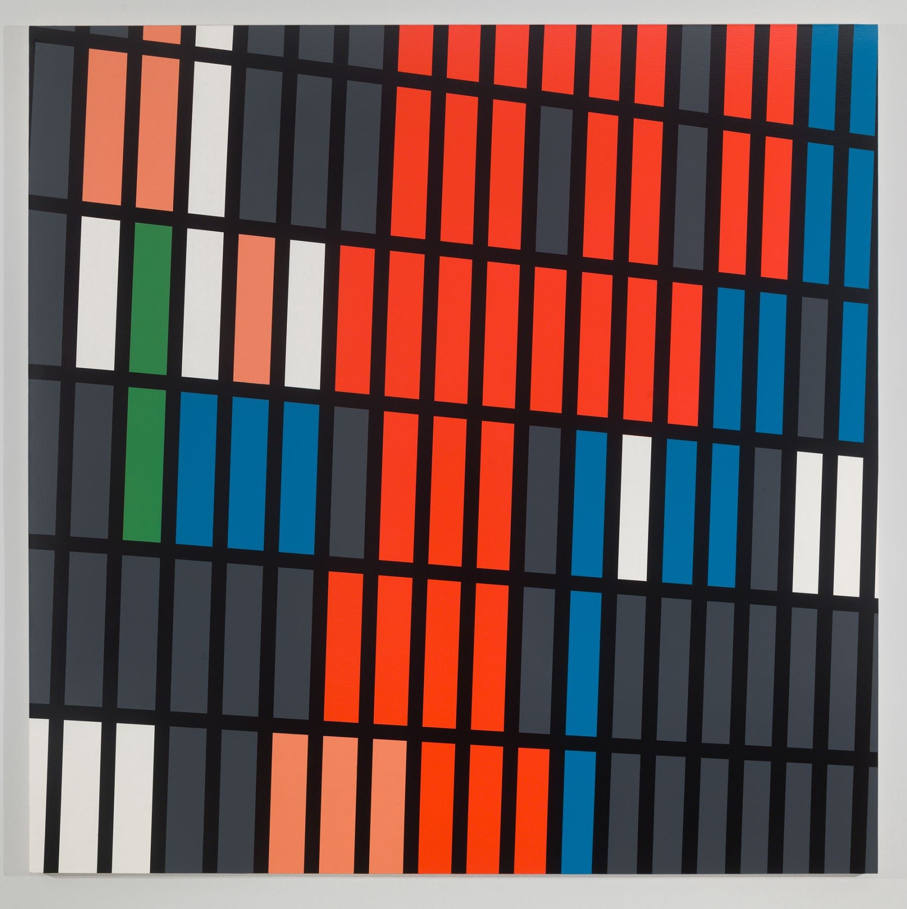 Sarah Morris, Midtown Paintings: 1998–2001 at Petzel, photo 12
