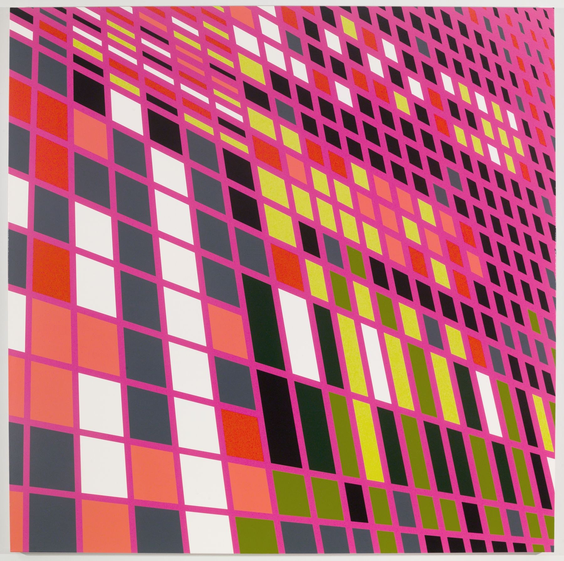 Sarah Morris, Midtown Paintings: 1998–2001 at Petzel, photo 13