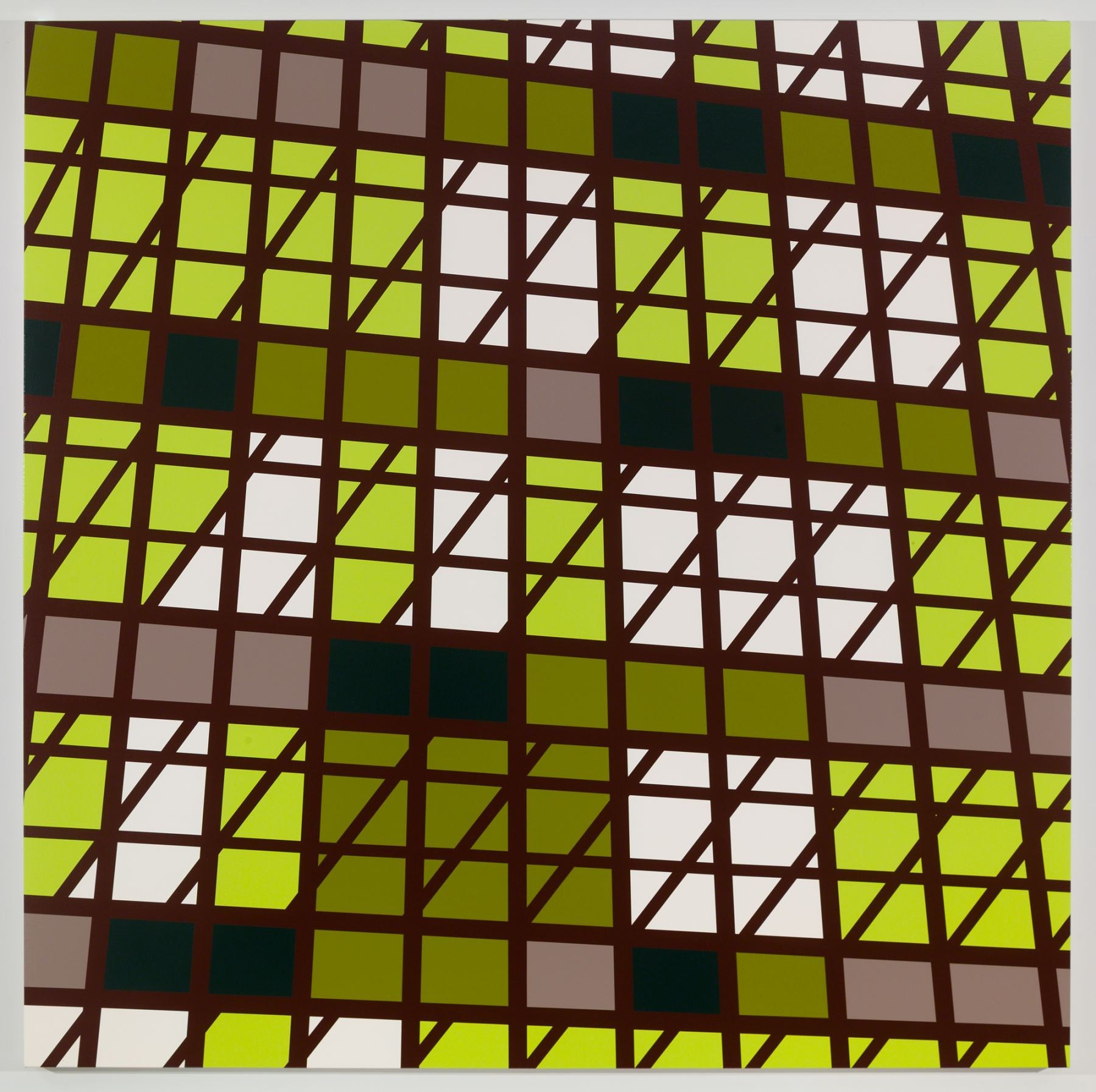 Sarah Morris, Midtown Paintings: 1998–2001 at Petzel, photo 14