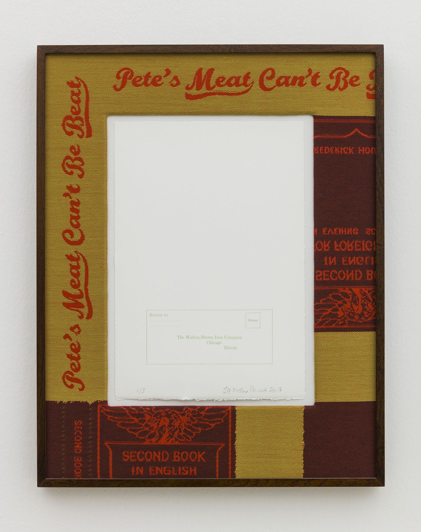 Stephen Prina, English for Foreigners (abridged) at Petzel, photo 58