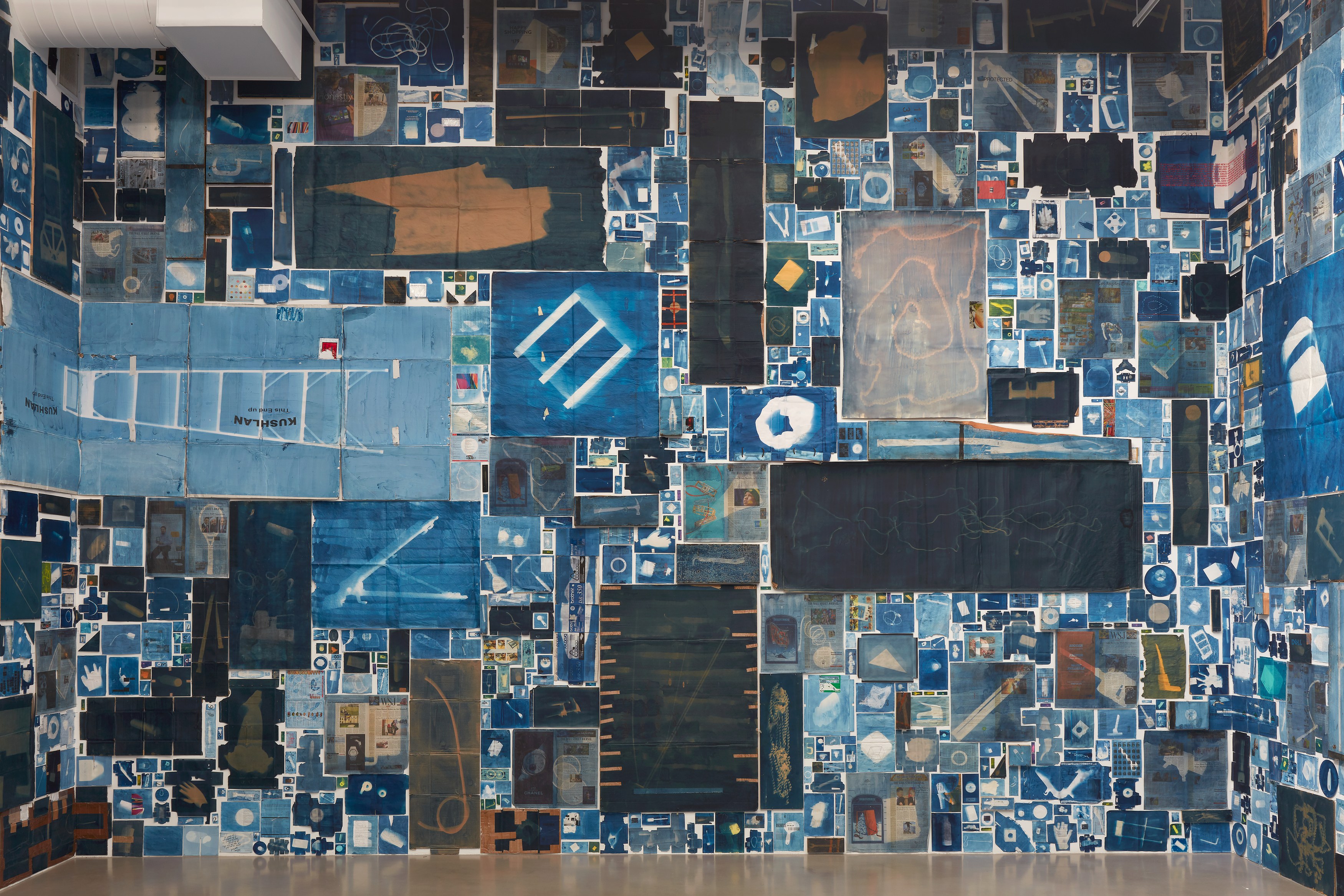 Walead Beshty, Abstract of A Partial Disassembling of an Invention Without a Future: Helter-Skelter and Random Notes in Which the Pulleys and Cogwheels Are Lying Around at Random All Over the Workbench at Petzel, photo 9
