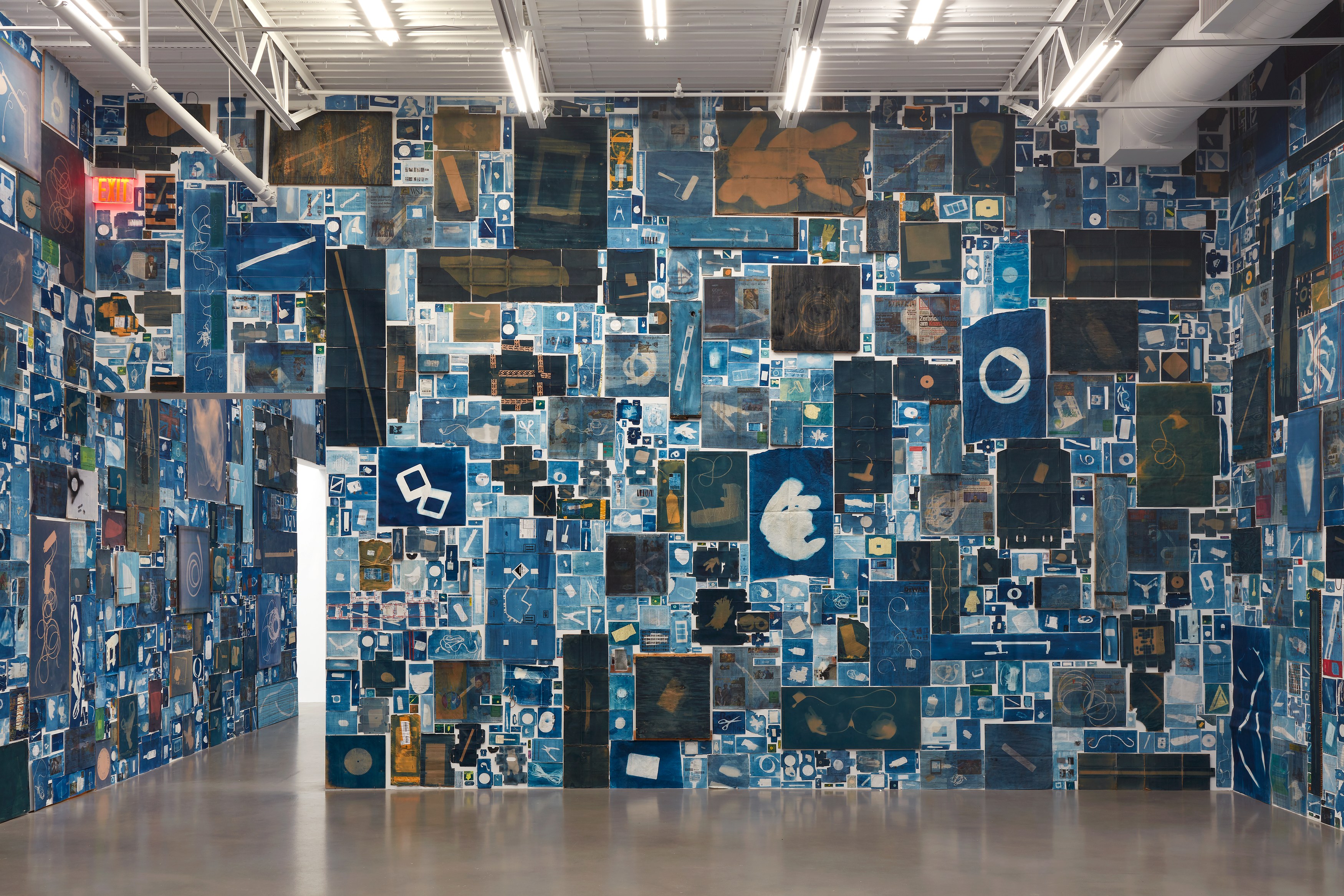 Walead Beshty, Abstract of A Partial Disassembling of an Invention Without a Future: Helter-Skelter and Random Notes in Which the Pulleys and Cogwheels Are Lying Around at Random All Over the Workbench at Petzel, photo 17