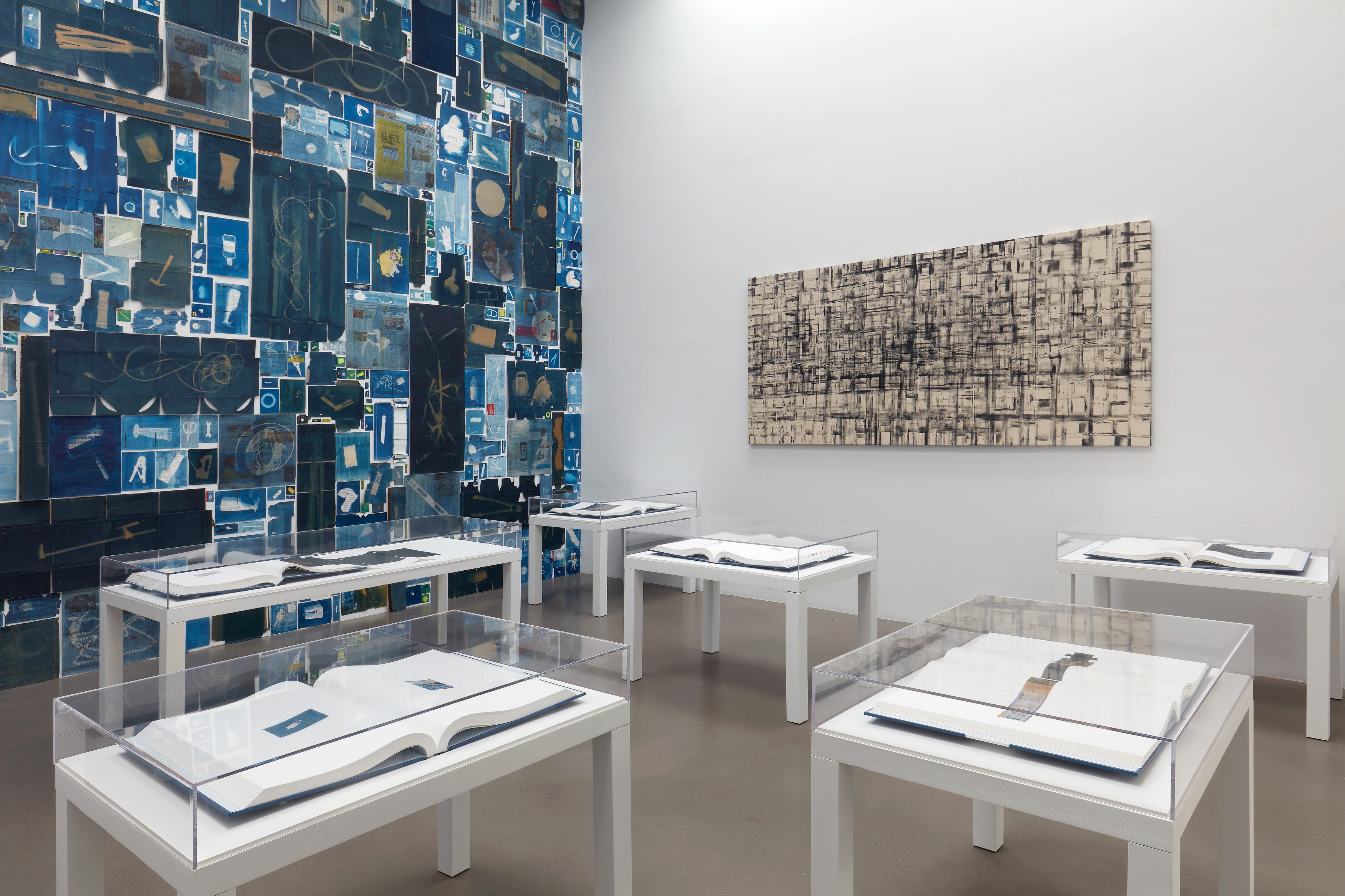 Walead Beshty, Abstract of A Partial Disassembling of an Invention Without a Future: Helter-Skelter and Random Notes in Which the Pulleys and Cogwheels Are Lying Around at Random All Over the Workbench at Petzel, photo 20