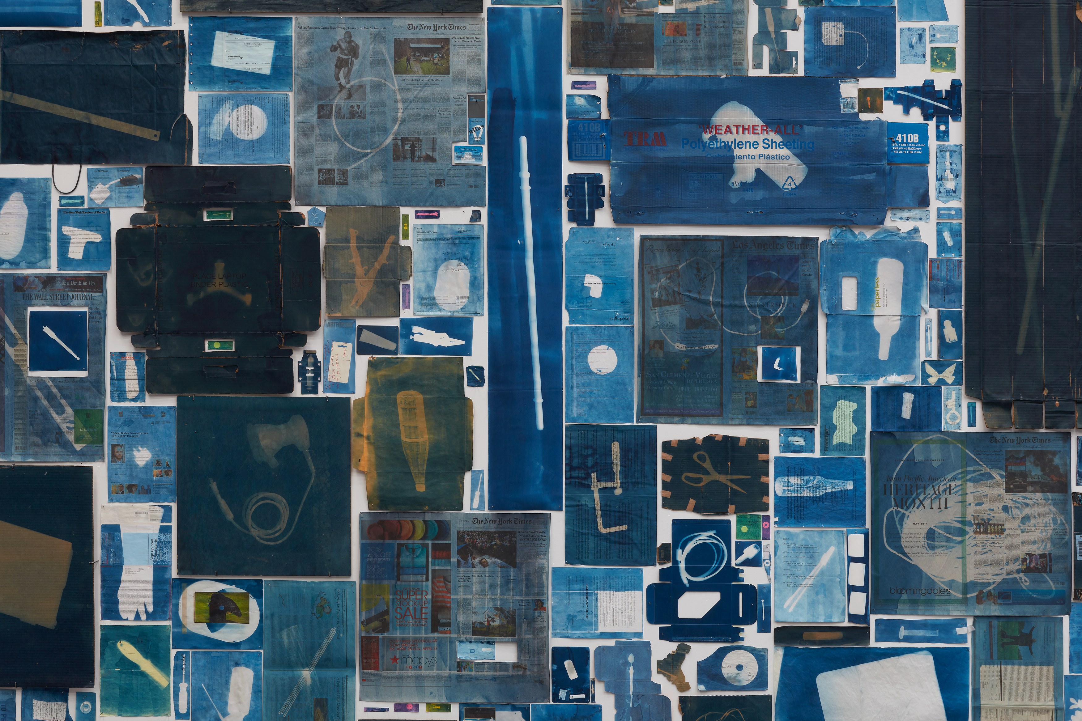 Walead Beshty, Abstract of A Partial Disassembling of an Invention Without a Future: Helter-Skelter and Random Notes in Which the Pulleys and Cogwheels Are Lying Around at Random All Over the Workbench at Petzel, photo 48