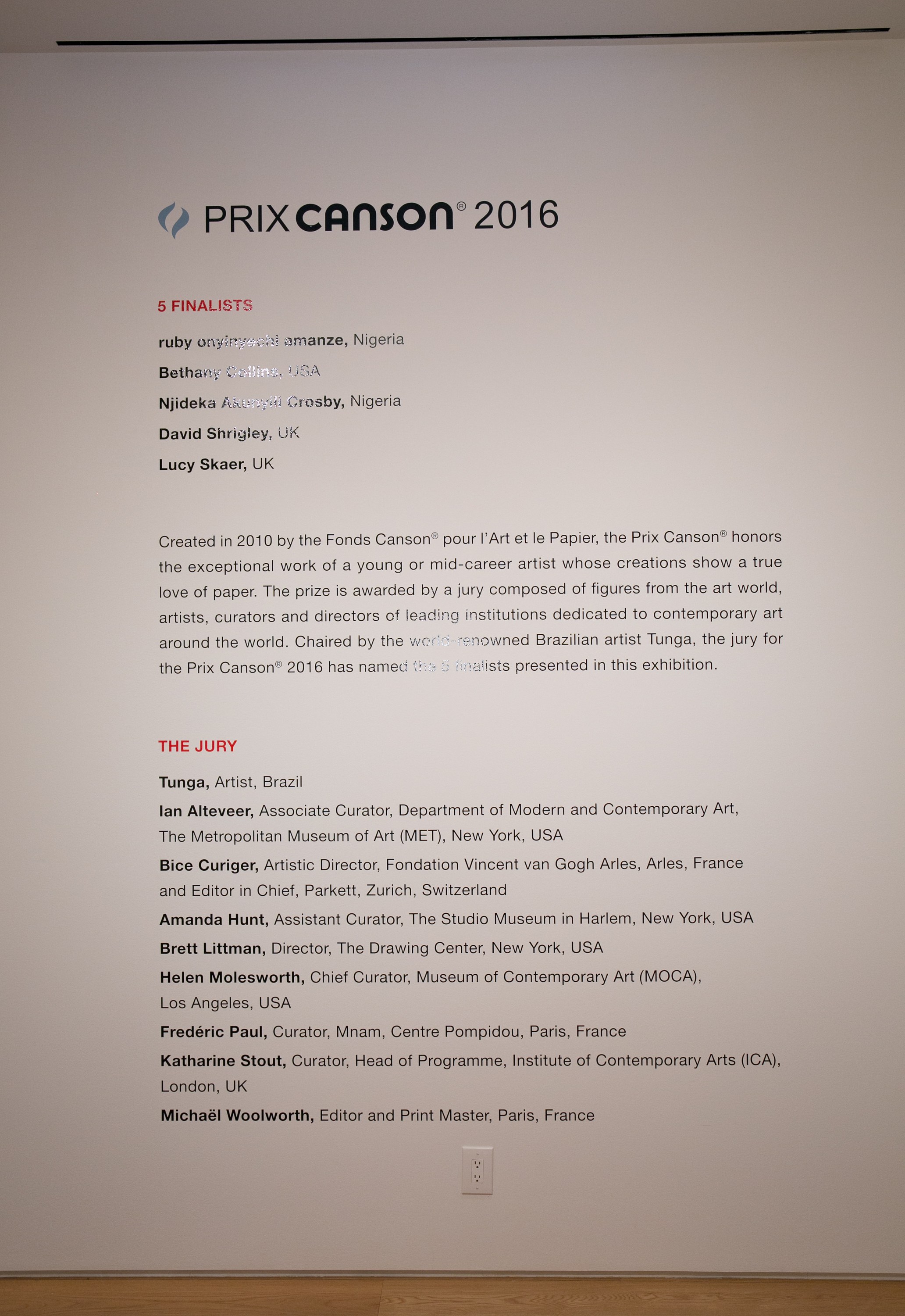 Prix Canson 2016, Prix Canson 2016 at The Drawing Center, photo 48