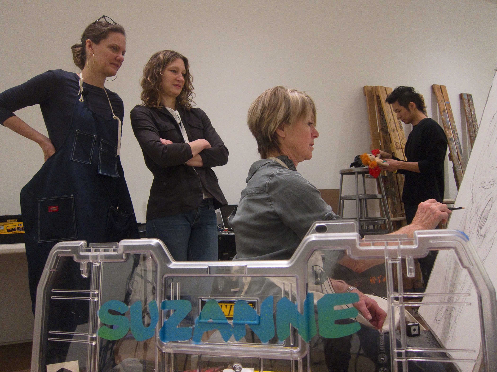 Andrea Bowers, Suzanne Lacy, Andrea Bowers and Suzanne Lacy: Drawing Lessons at The Drawing Center, photo 14