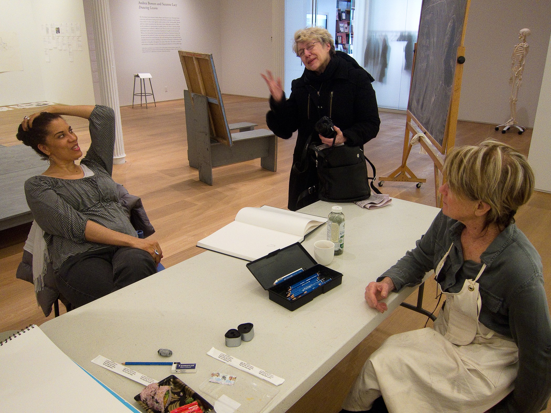 Andrea Bowers, Suzanne Lacy, Andrea Bowers and Suzanne Lacy: Drawing Lessons at The Drawing Center, photo 27