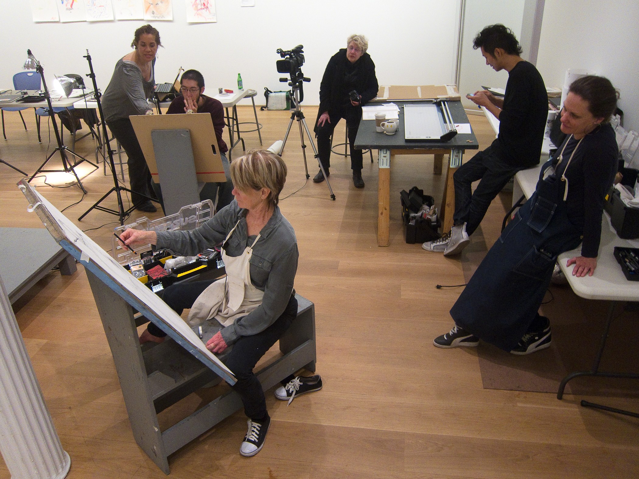 Andrea Bowers, Suzanne Lacy, Andrea Bowers and Suzanne Lacy: Drawing Lessons at The Drawing Center, photo 29