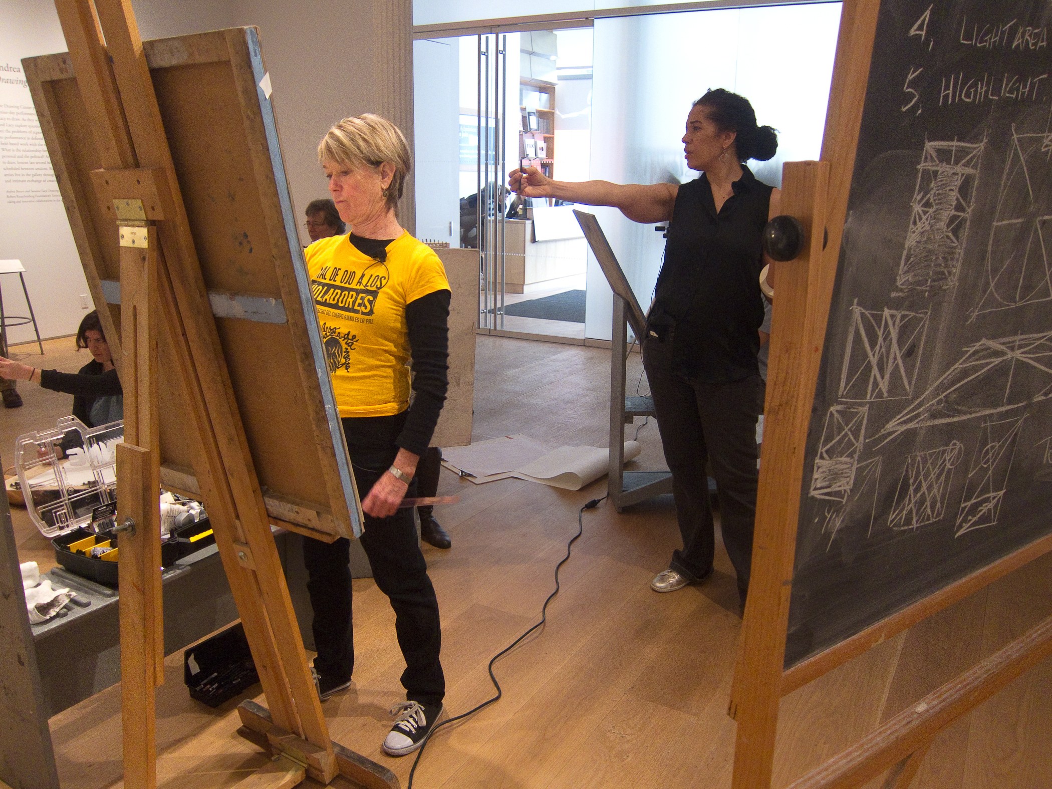 Andrea Bowers, Suzanne Lacy, Andrea Bowers and Suzanne Lacy: Drawing Lessons at The Drawing Center, photo 35