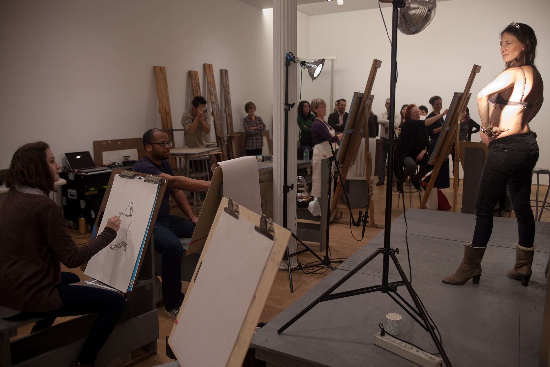 Andrea Bowers, Suzanne Lacy, Andrea Bowers and Suzanne Lacy: Drawing Lessons at The Drawing Center, photo 58