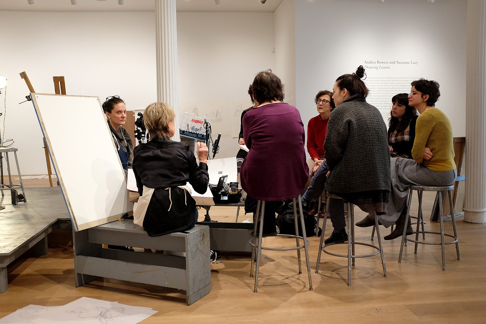 Andrea Bowers, Suzanne Lacy, Andrea Bowers and Suzanne Lacy: Drawing Lessons at The Drawing Center, photo 85