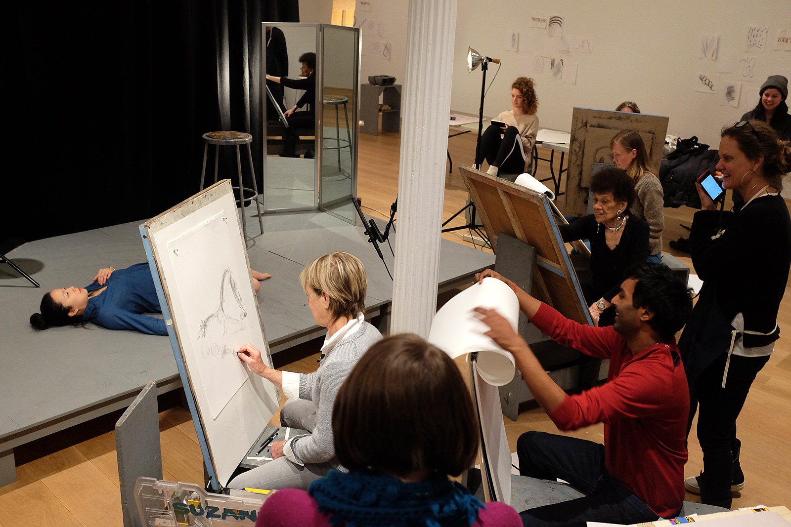 Andrea Bowers, Suzanne Lacy, Andrea Bowers and Suzanne Lacy: Drawing Lessons at The Drawing Center, photo 116