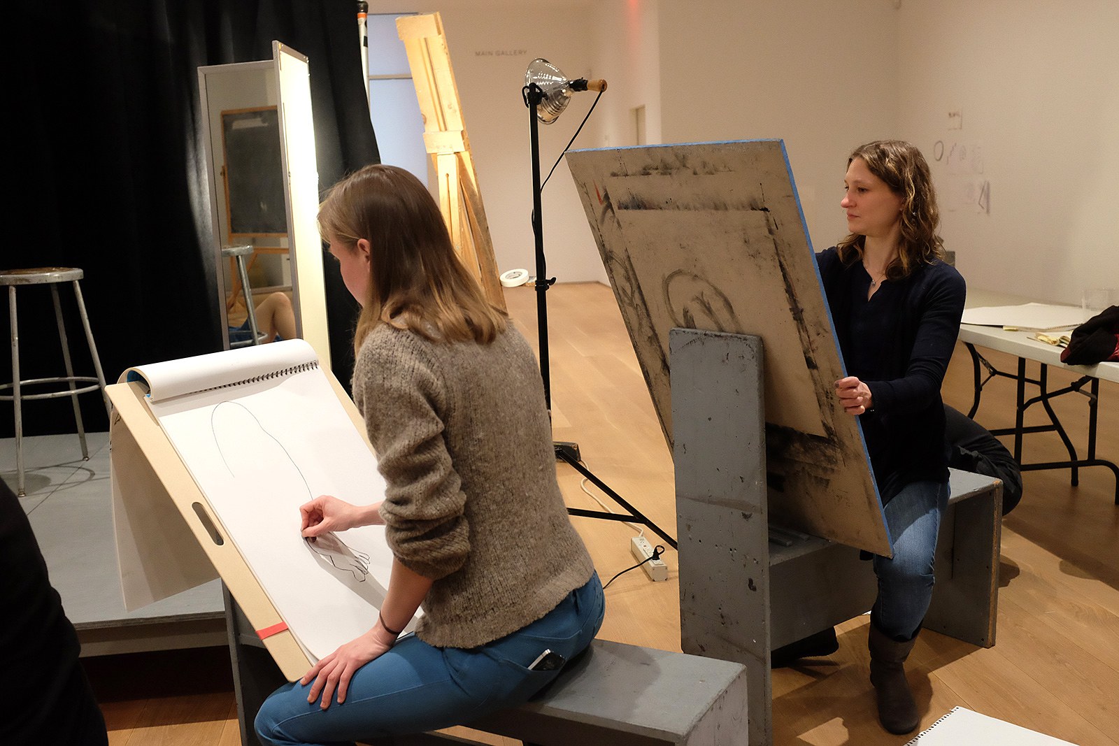 Andrea Bowers, Suzanne Lacy, Andrea Bowers and Suzanne Lacy: Drawing Lessons at The Drawing Center, photo 118