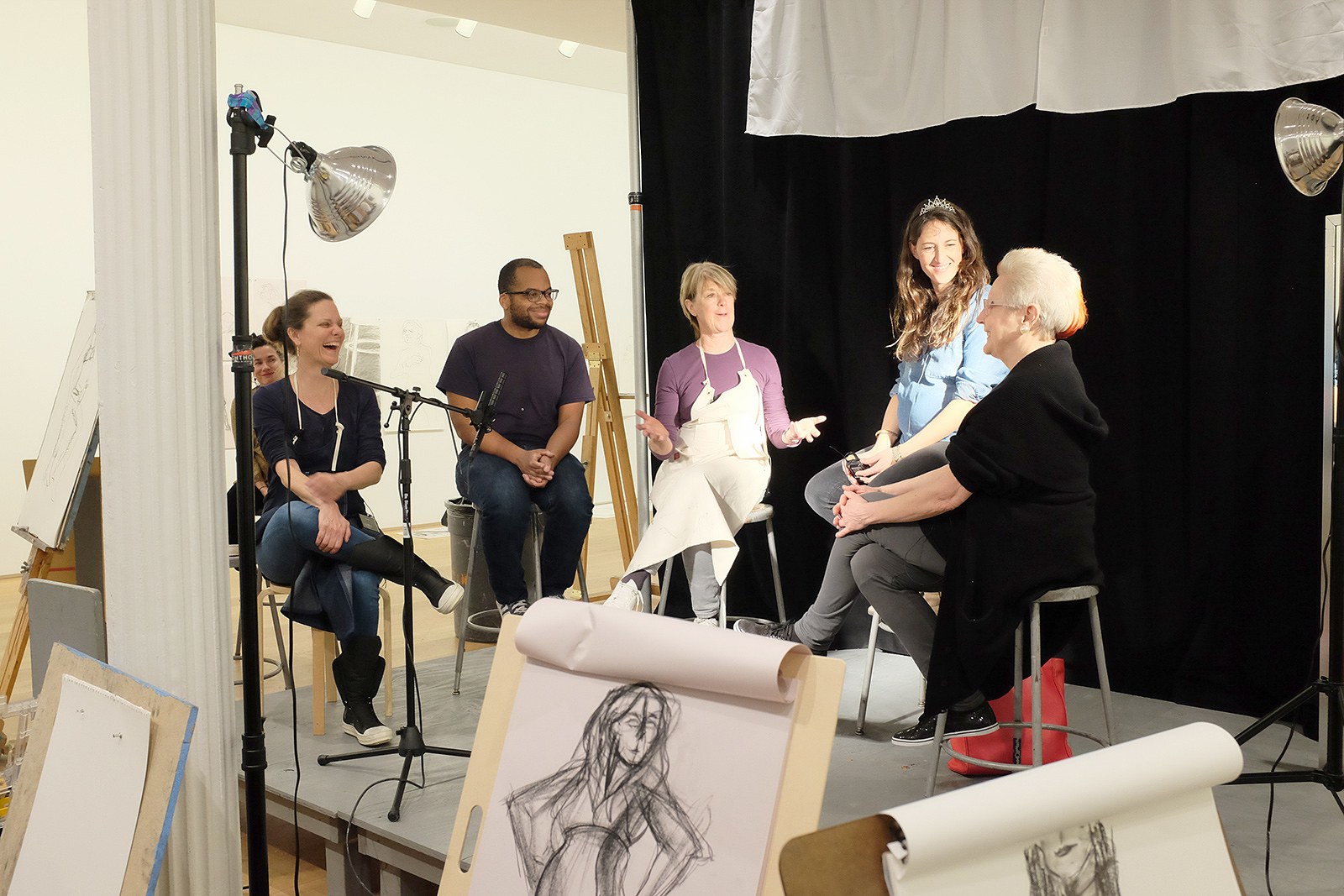 Andrea Bowers, Suzanne Lacy, Andrea Bowers and Suzanne Lacy: Drawing Lessons at The Drawing Center, photo 146