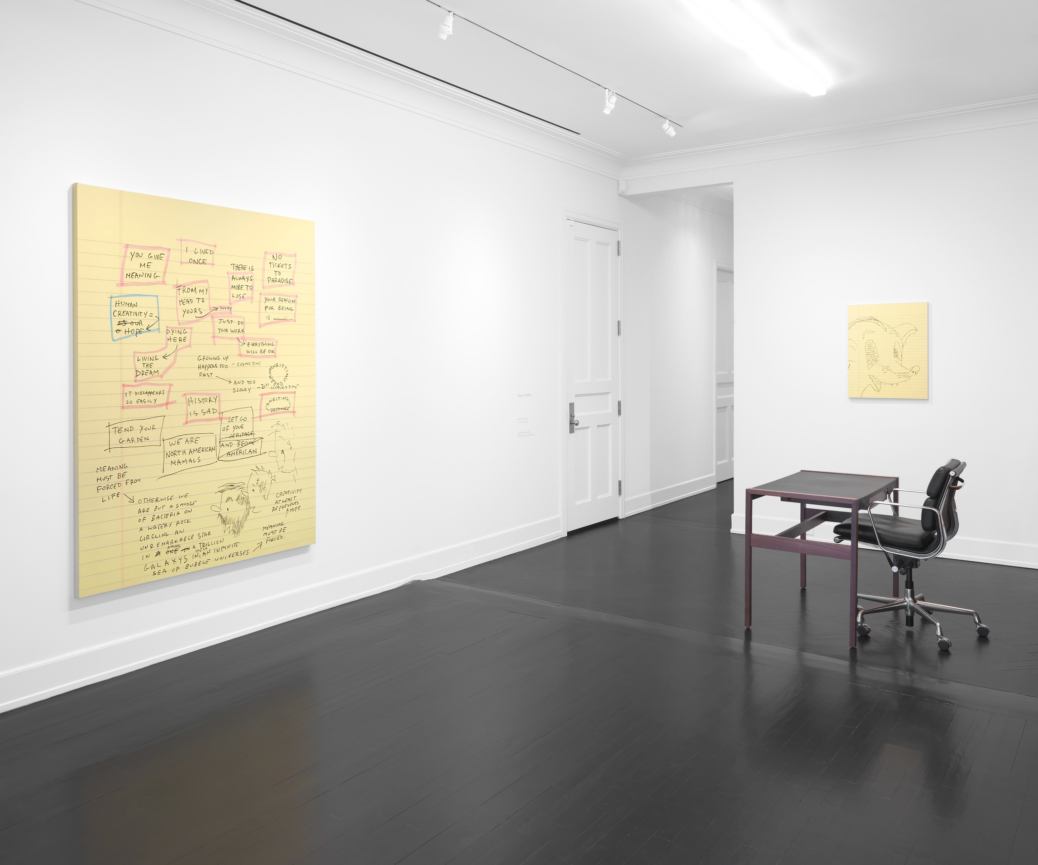 Sean Landers, Untitled at Petzel, photo 2