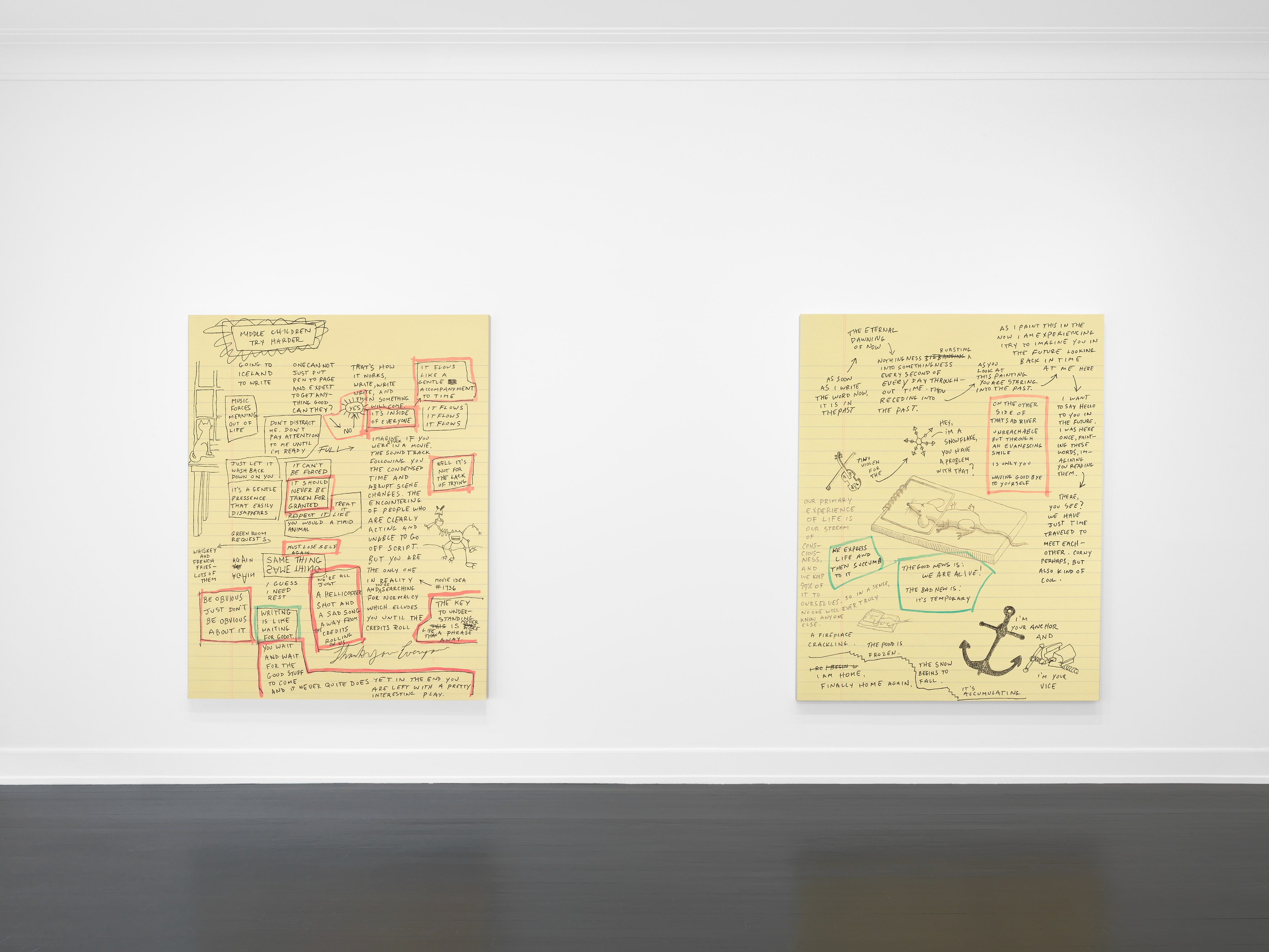 Sean Landers, Untitled at Petzel, photo 6