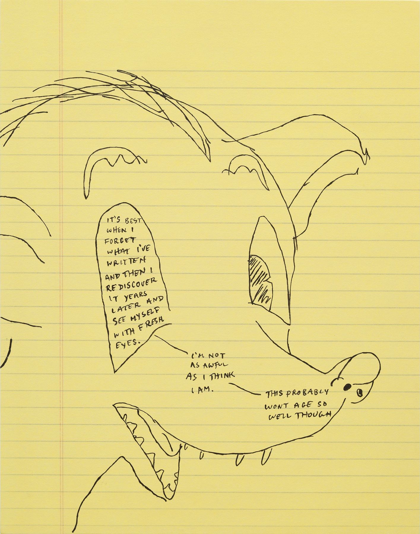 Sean Landers, Untitled at Petzel, photo 15