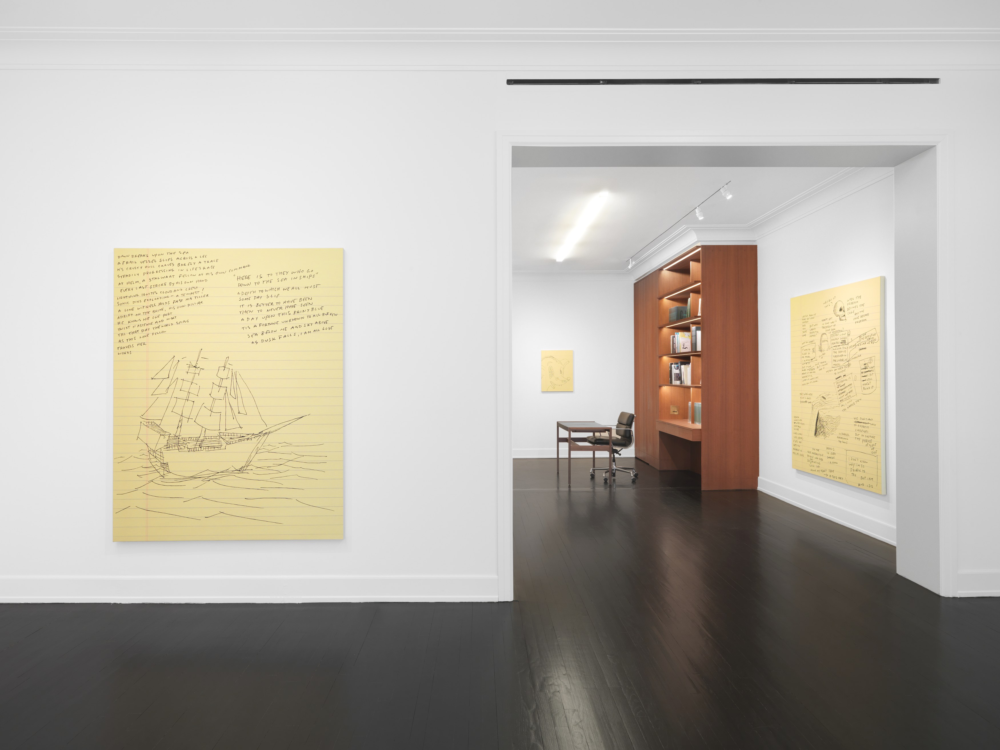 Sean Landers, Untitled at Petzel, photo 10
