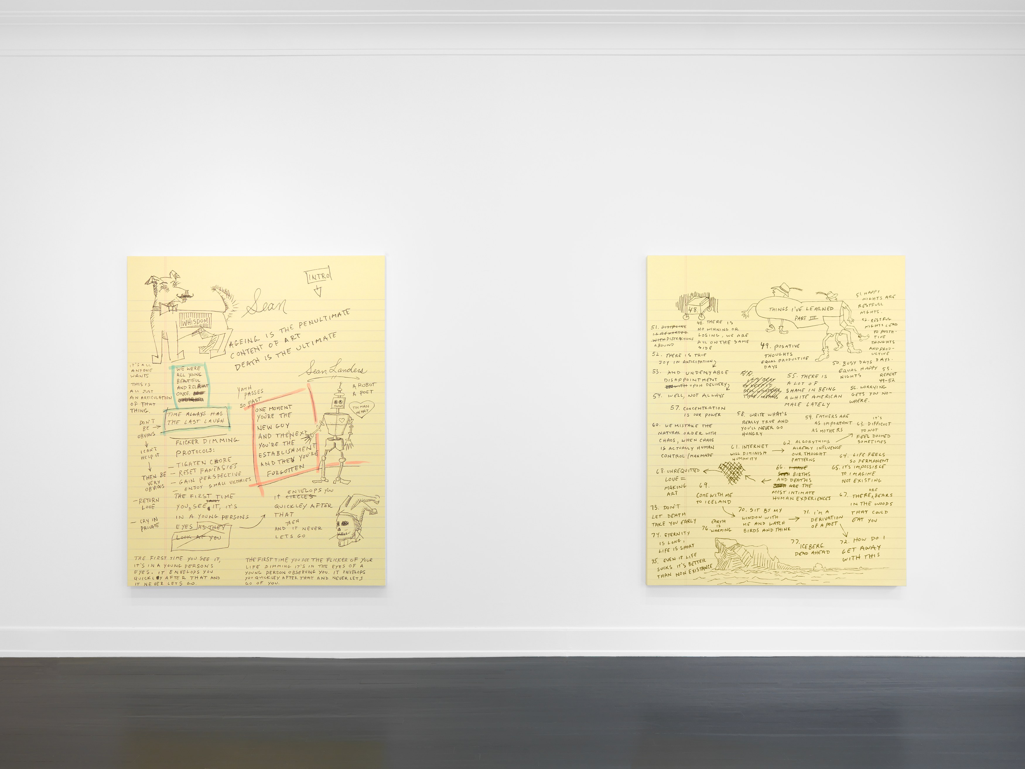 Sean Landers, Untitled at Petzel, photo 5