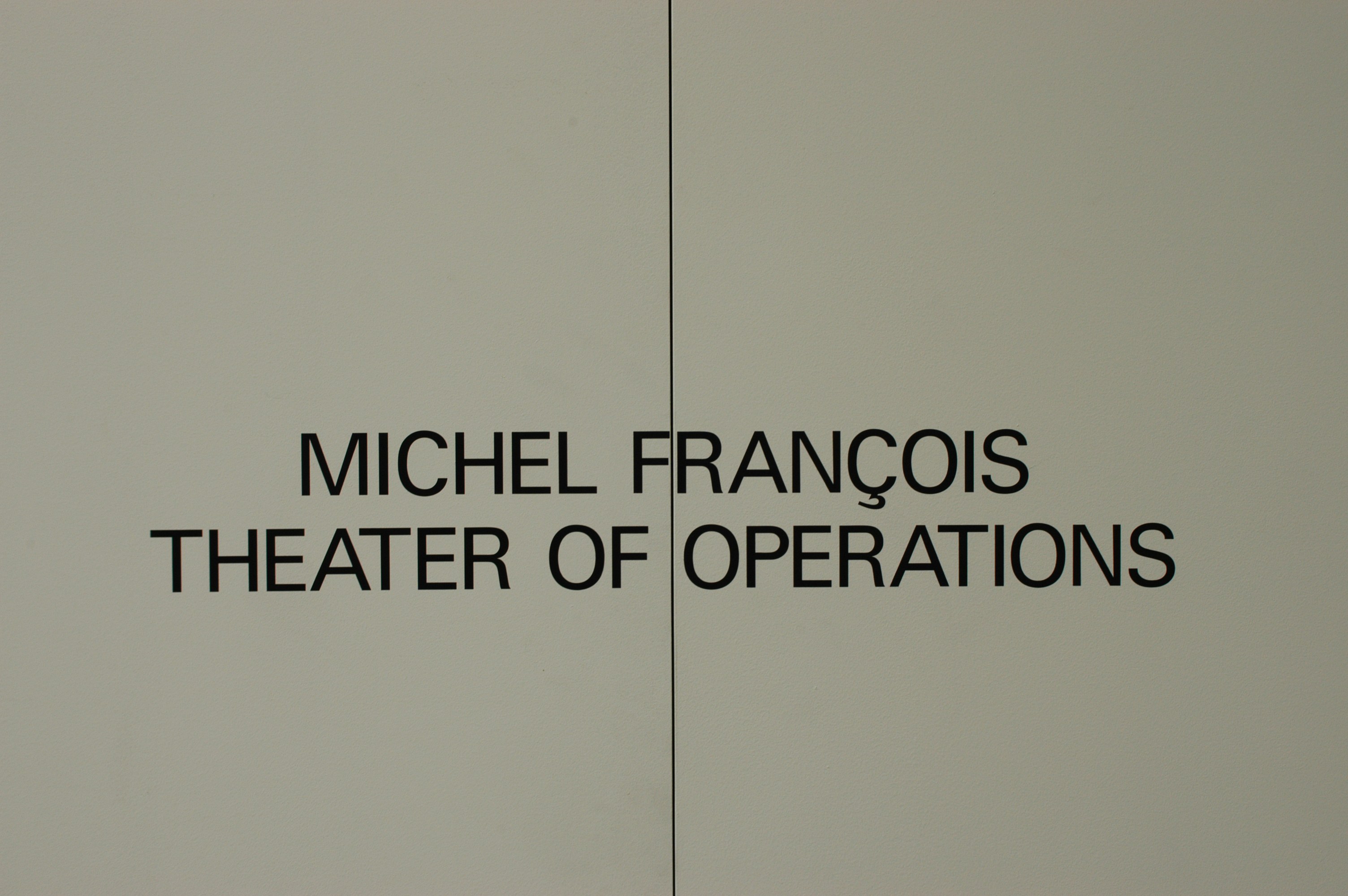 Michel François, Theater of Operations at Bortolami, photo 42