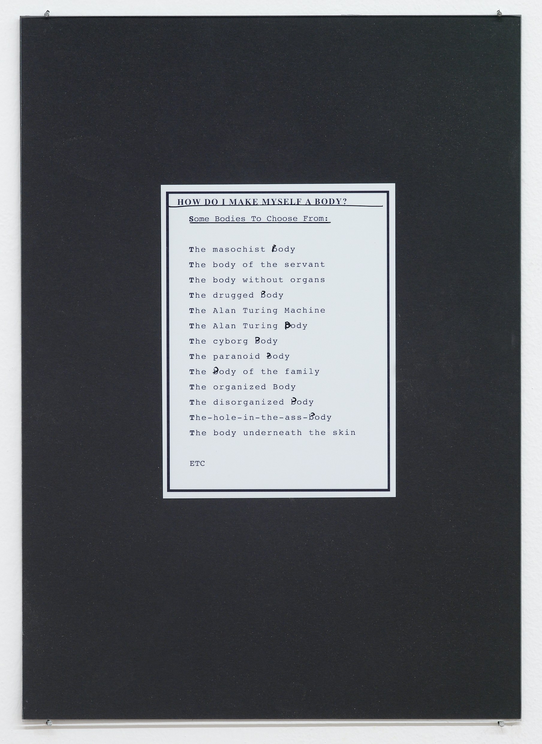 Henrik Olesen, How do I make myself a body? at Galerie Buchholz, Berlin, photo 20