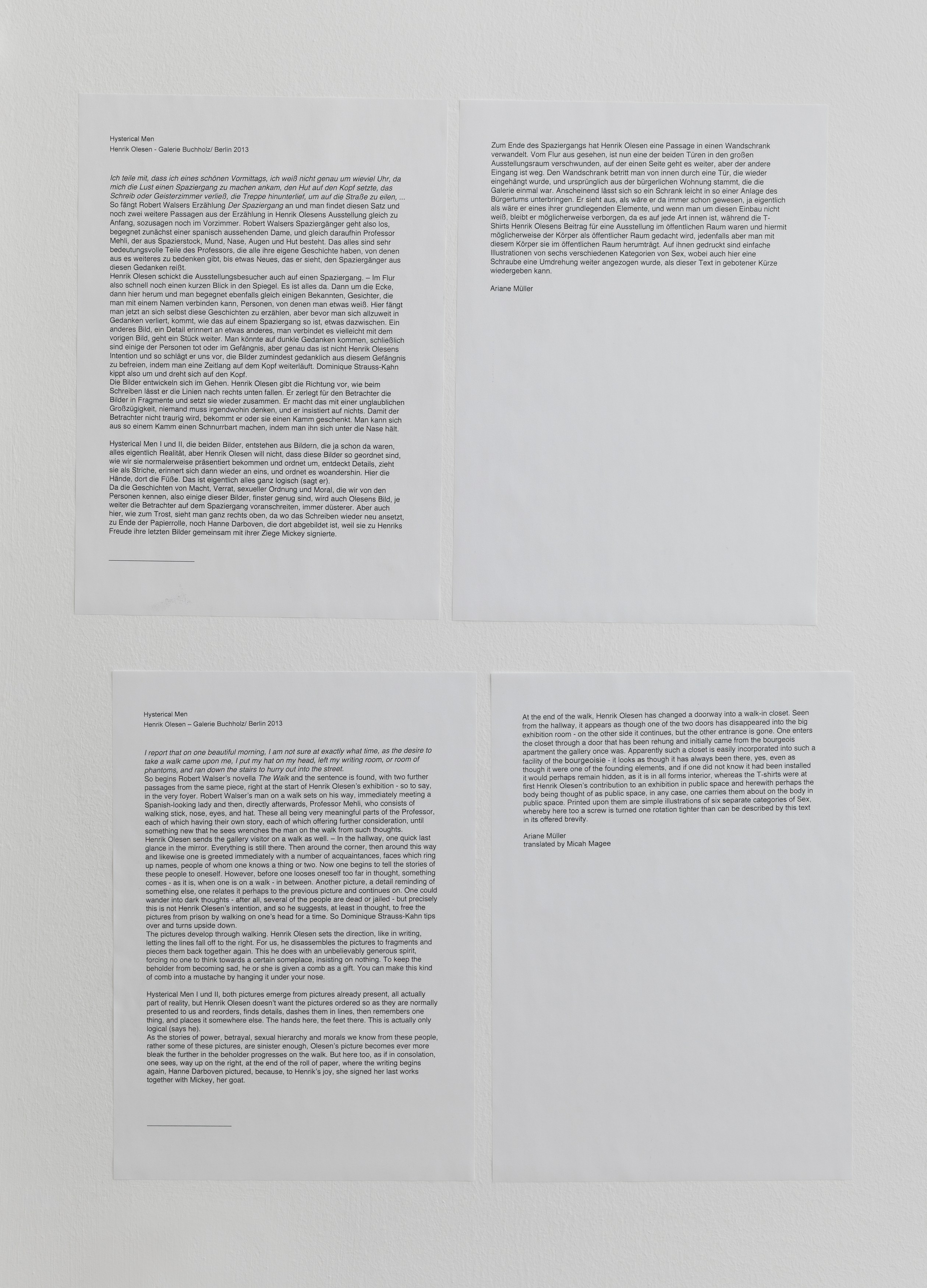 Henrik Olesen, Hysterical Men at Galerie Buchholz, Berlin, photo 47
