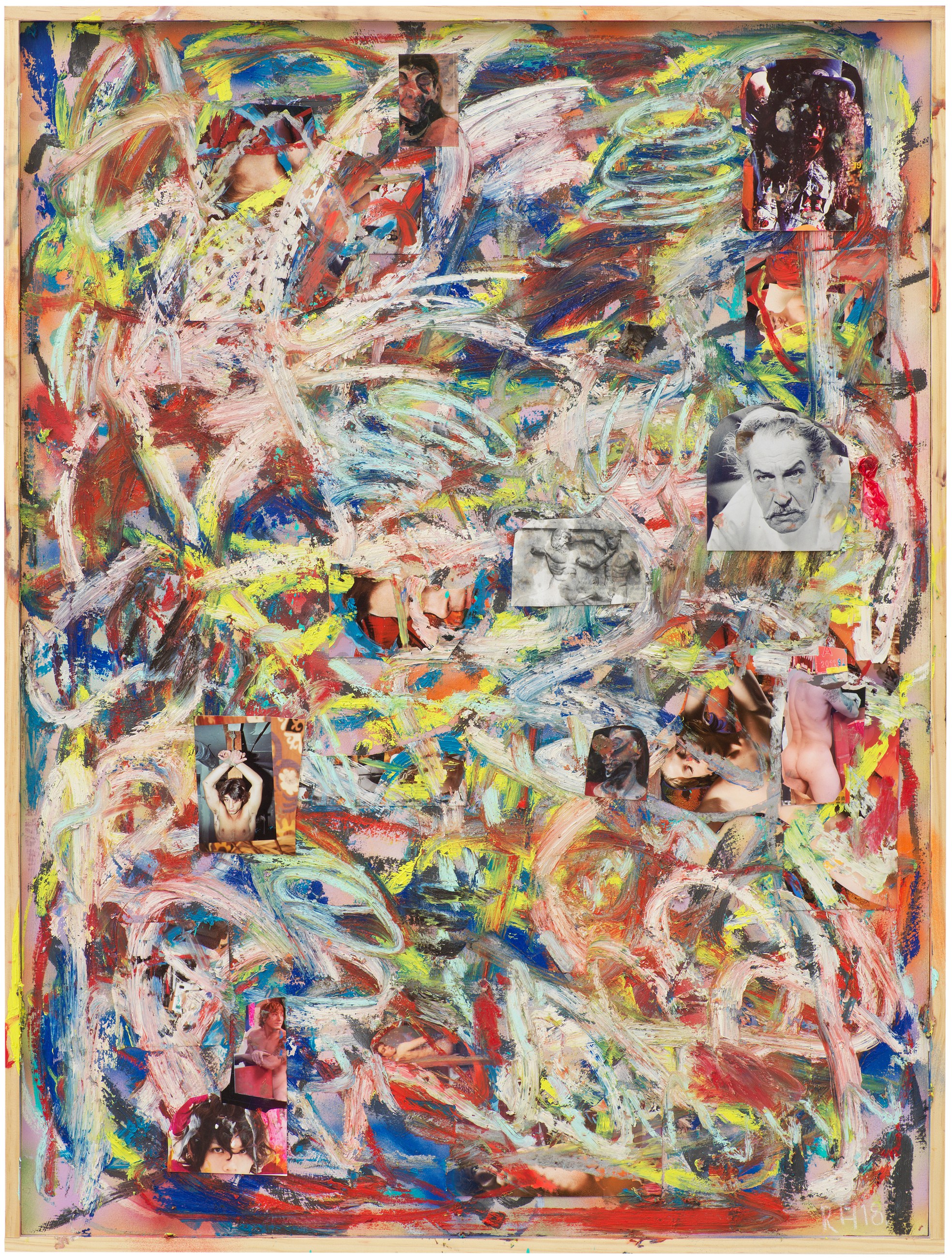 Richard Hawkins, Collage Paintings, Gesture Paintings at Galerie Buchholz, Berlin, photo 6