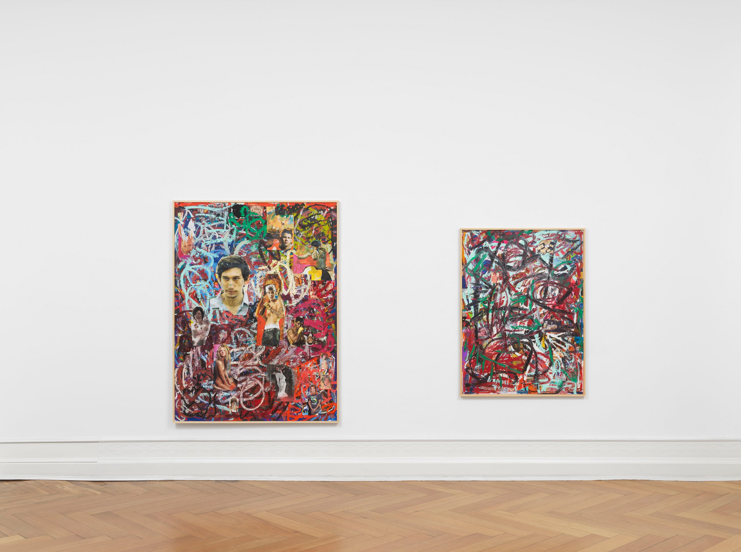 Richard Hawkins, Collage Paintings, Gesture Paintings at Galerie Buchholz, Berlin, photo 9