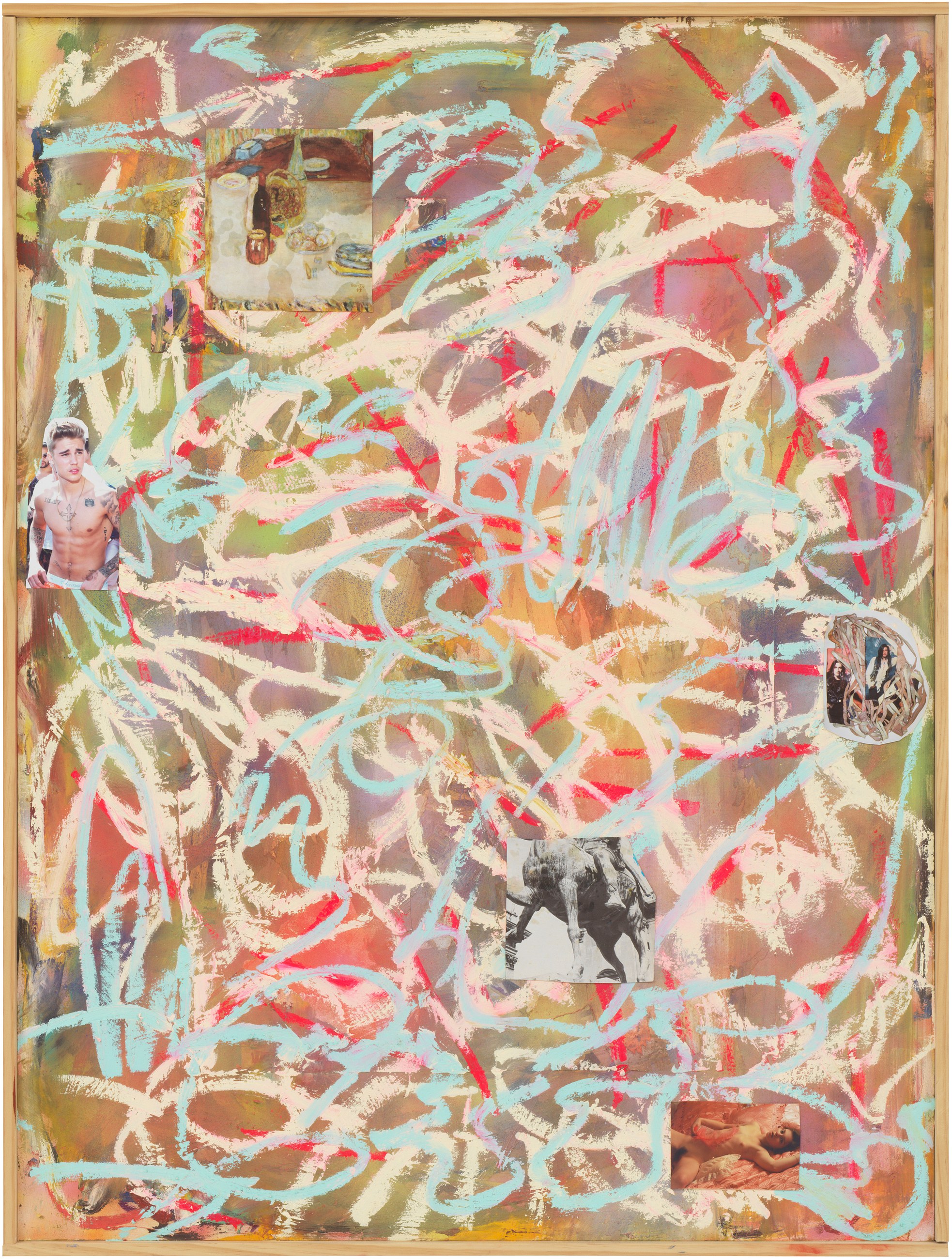 Richard Hawkins, Collage Paintings, Gesture Paintings at Galerie Buchholz, Berlin, photo 8