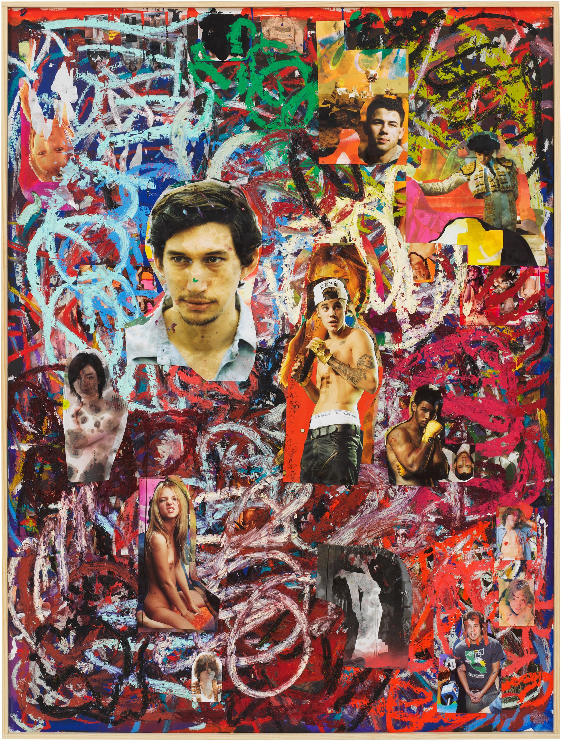 Richard Hawkins, Collage Paintings, Gesture Paintings at Galerie Buchholz, Berlin, photo 10