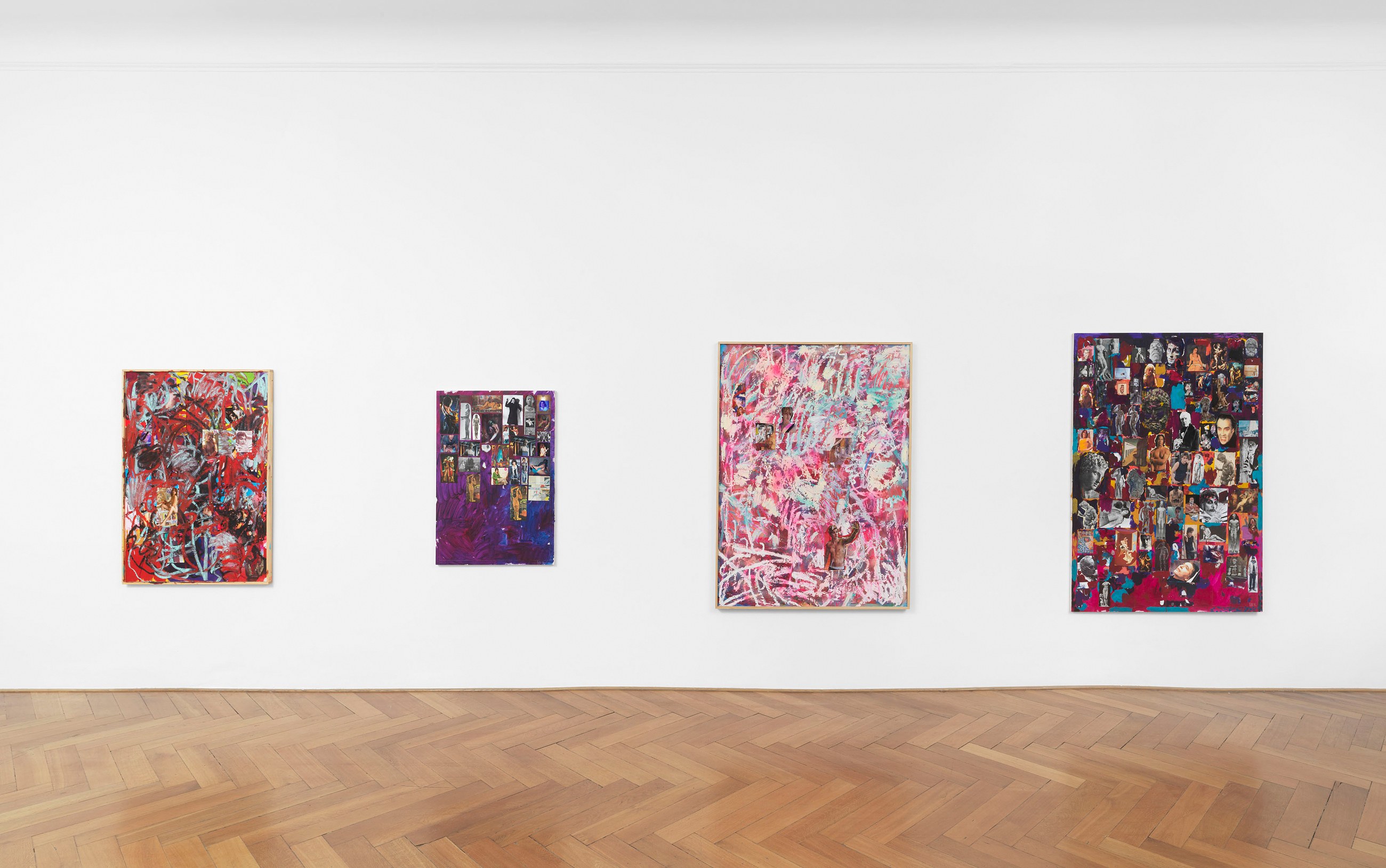 Richard Hawkins, Collage Paintings, Gesture Paintings at Galerie Buchholz, Berlin, photo 13